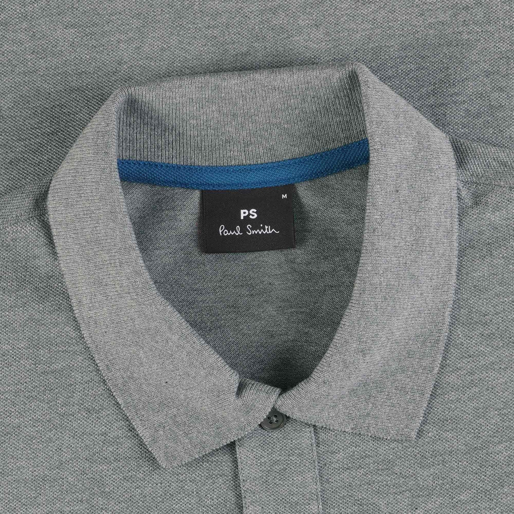 Paul Smith Long Sleeve Regular Fit Polo - Grey