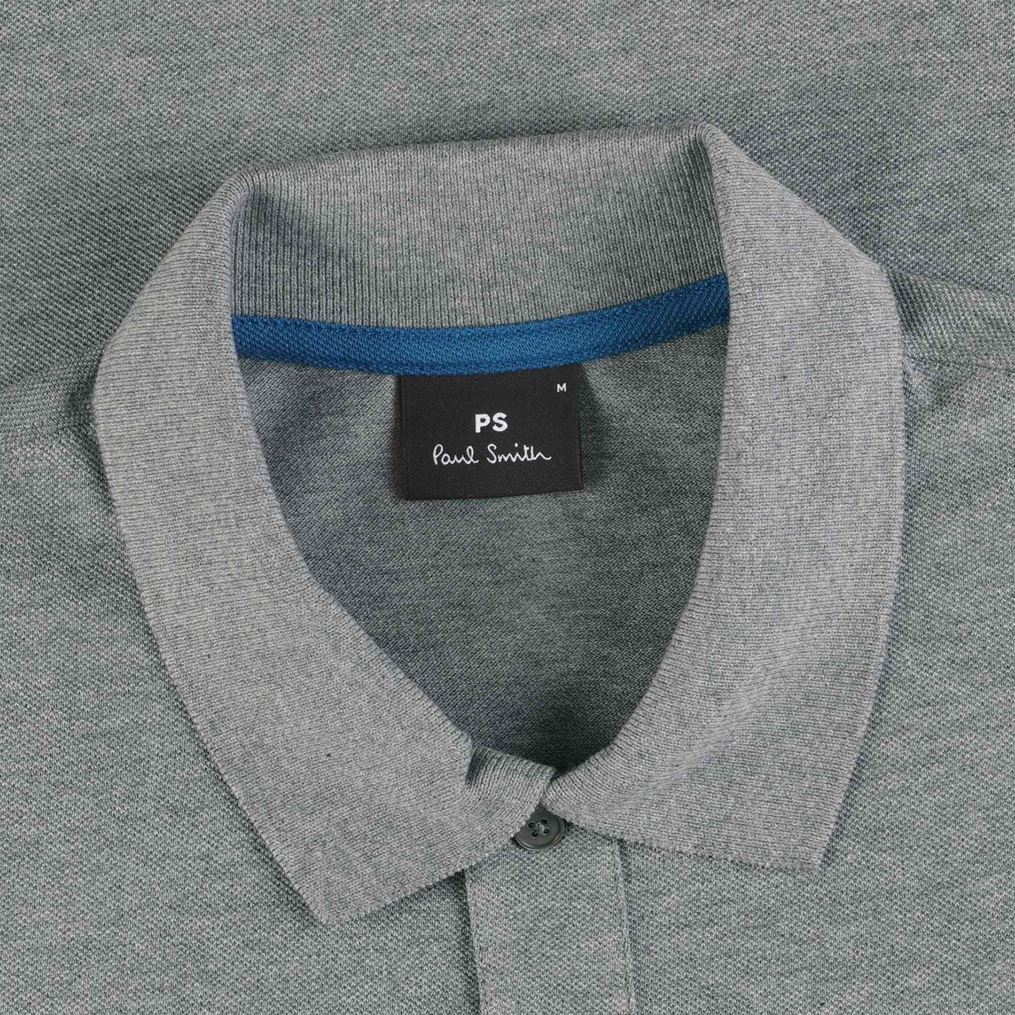 Paul Smith Long Sleeve Regular Fit Polo - Grey
