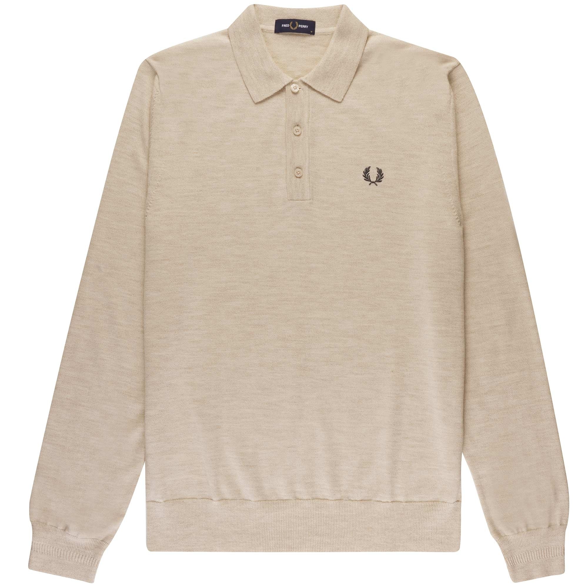 Fred Perry Classic Knitted Shirt - Porridge
