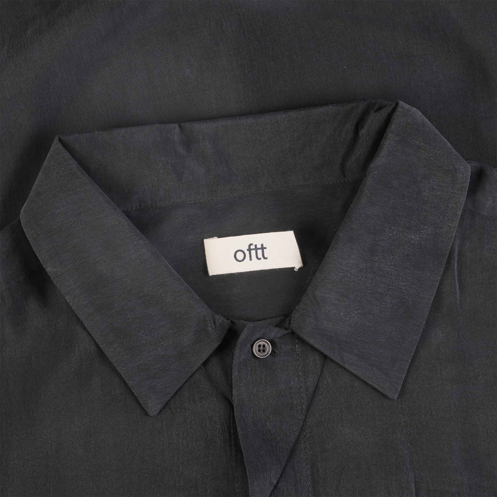 Oftt Grandpa Cool Vegan Silk Shirt - Charcoal