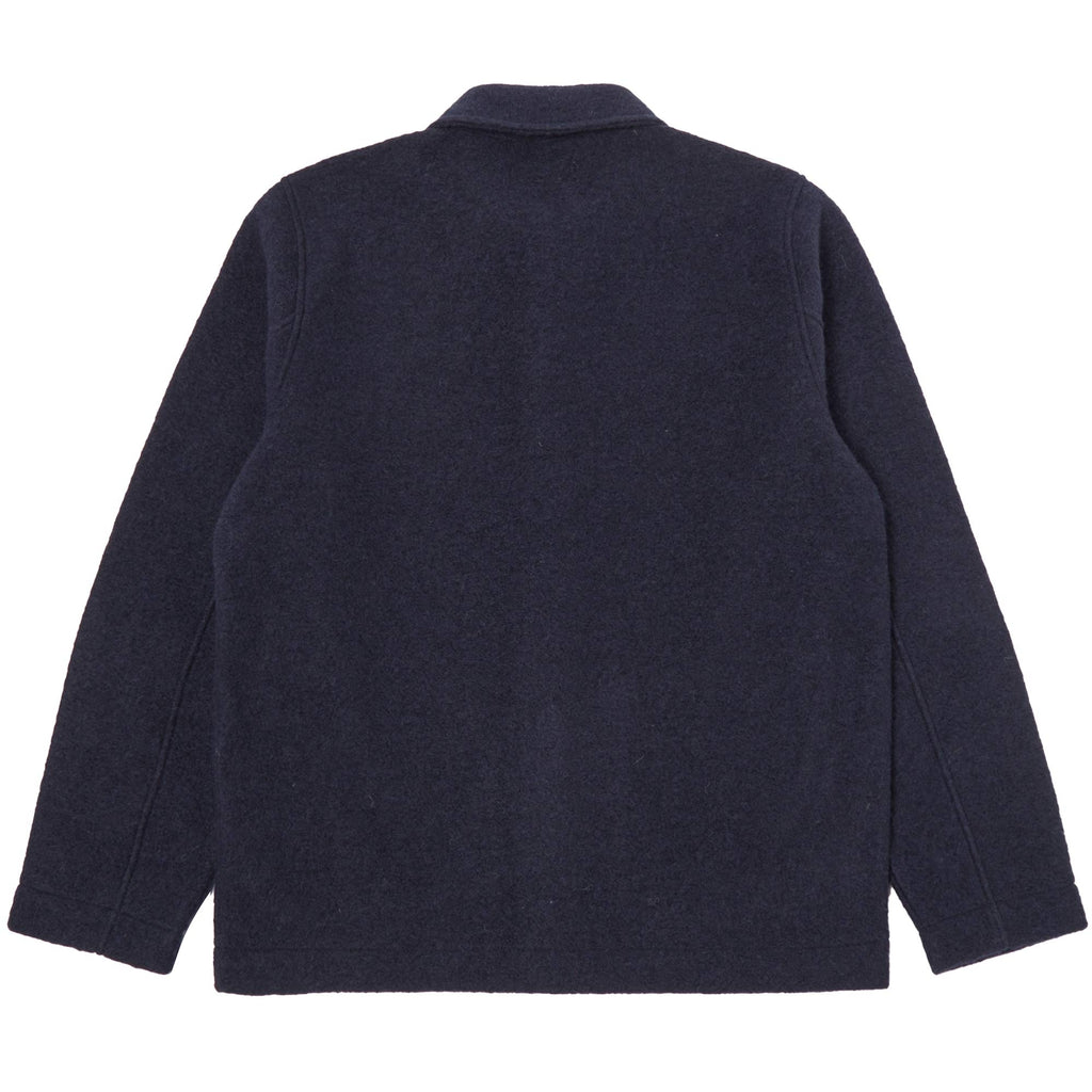 Universal Works Wool Fleece Field Jacket - Navy