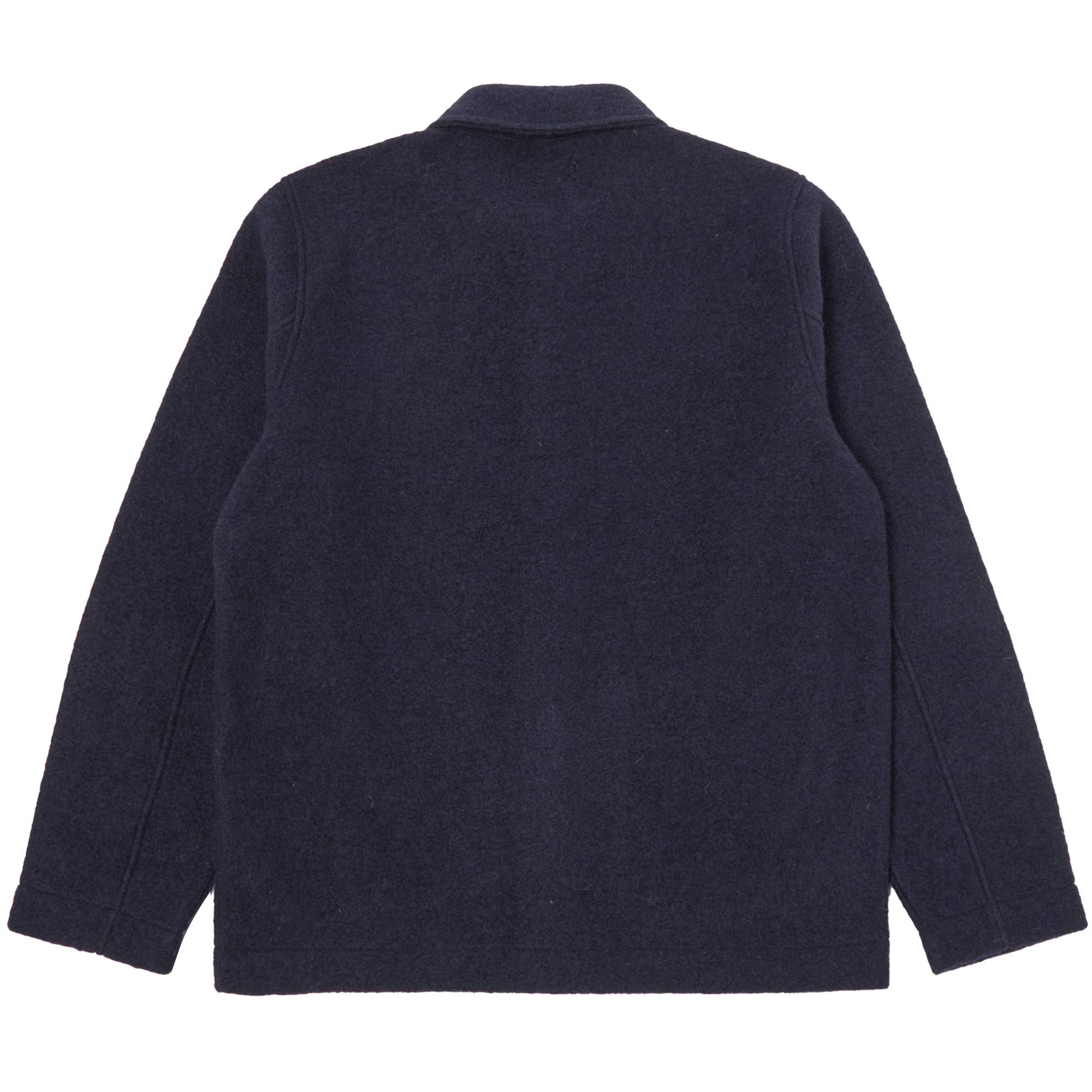 Universal Works Wool Fleece Field Jacket - Navy