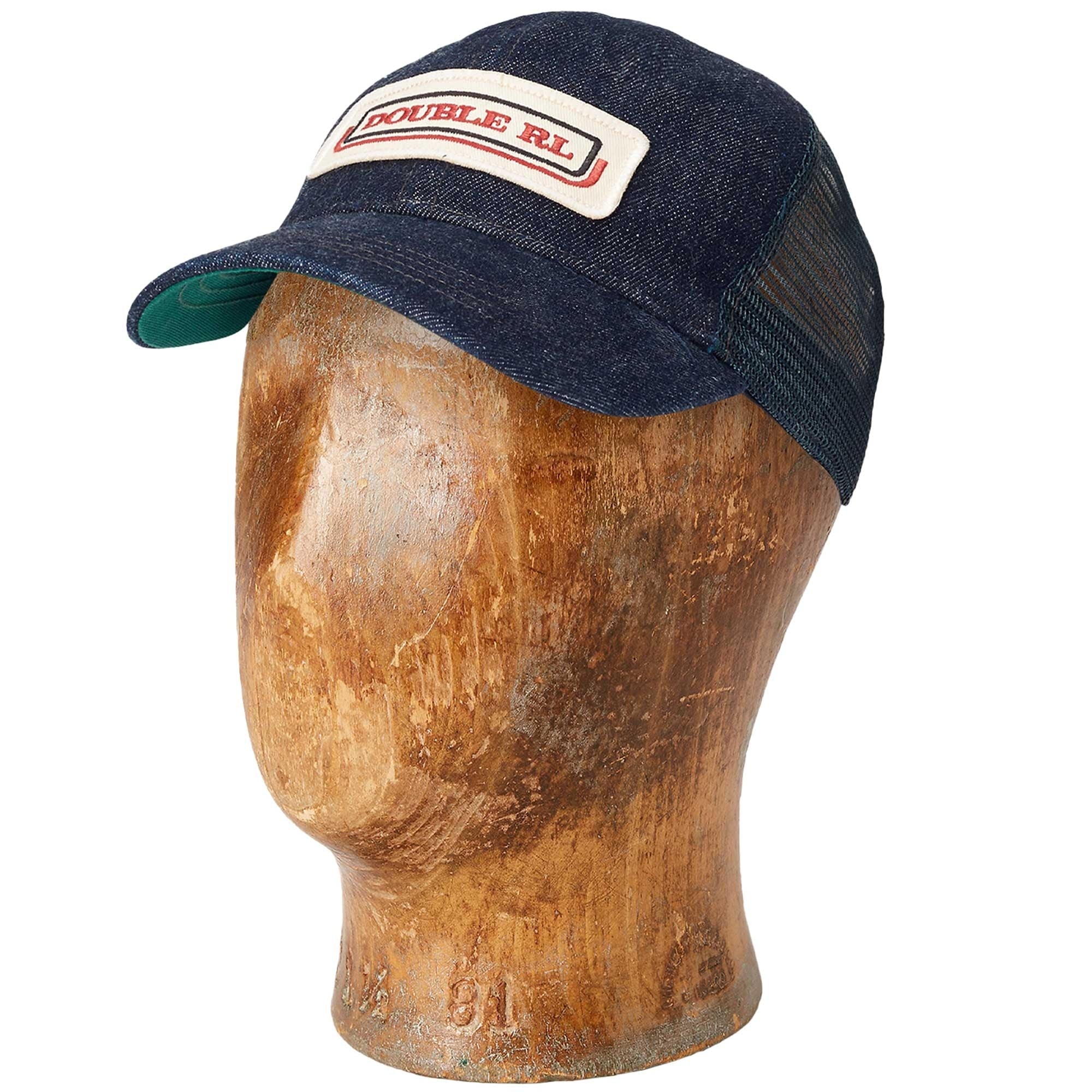 RRL By Ralph Lauren Logo-Patch Denim Trucker Cap -782805008001