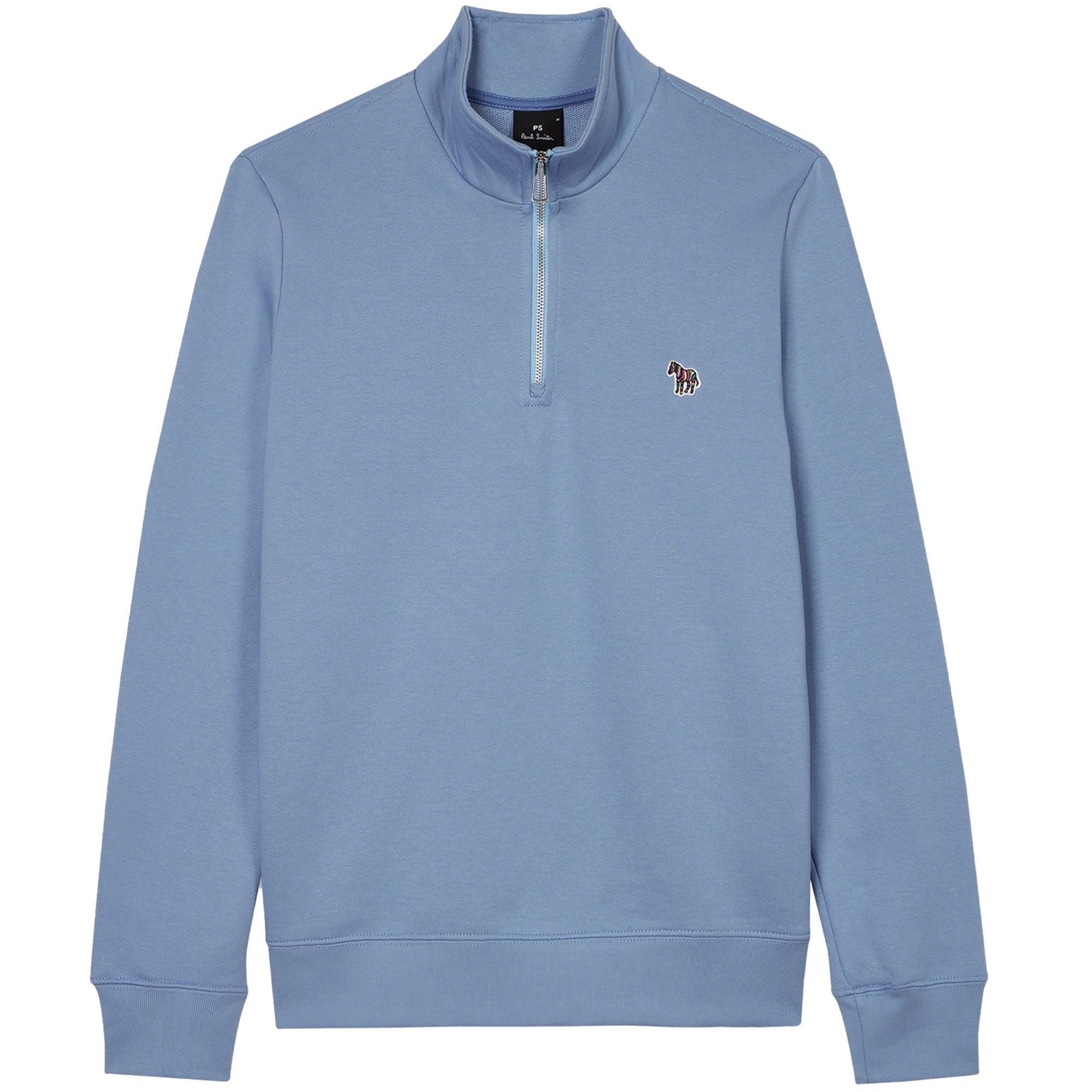 Paul Smith Quarter Zip Sweatshirt - Grey Blue