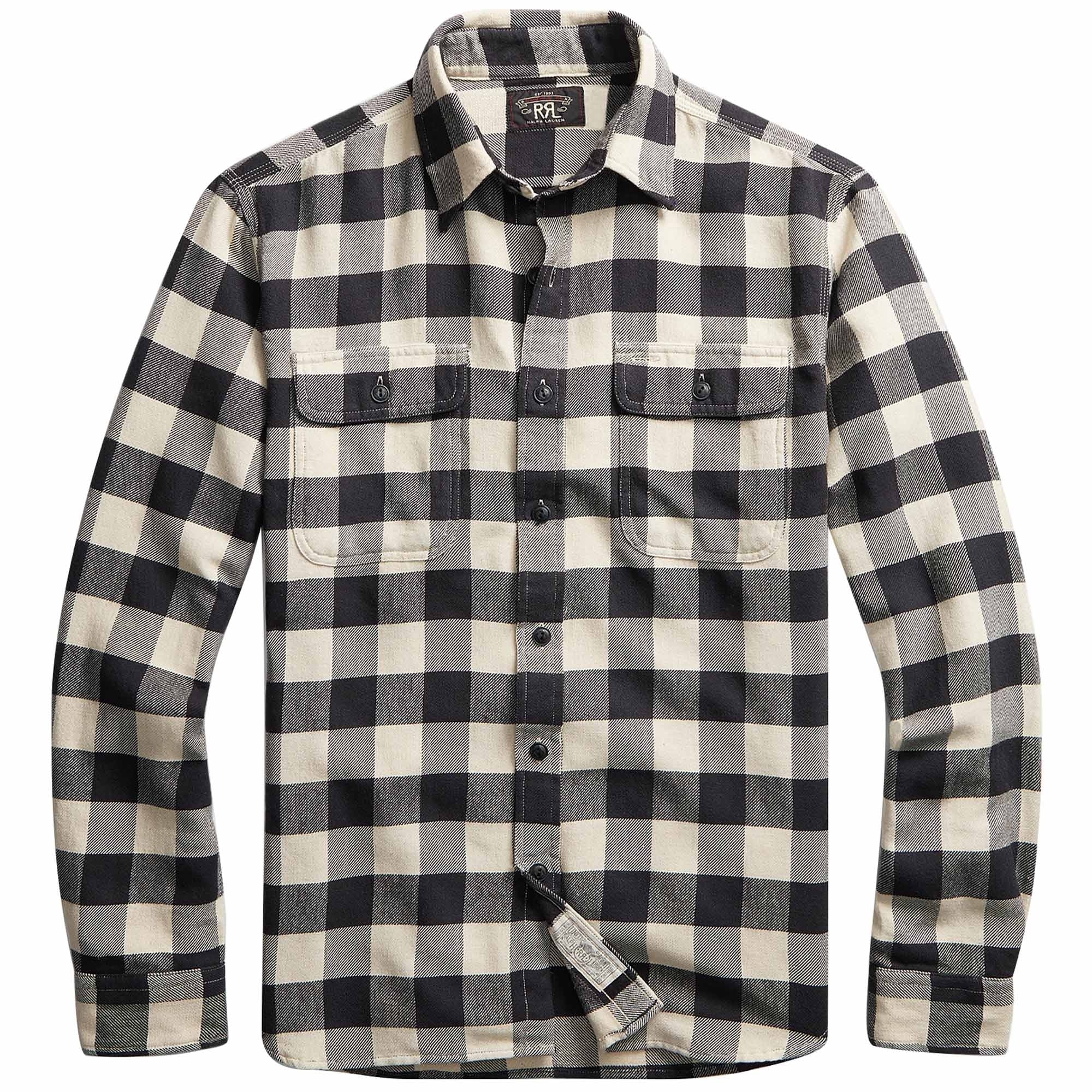 RRL By Ralph Lauren Buffalo Check Twill Workshirt - 782856993001 RRL By Ralph Lauren Buffalo Check Twill Workshirt - 782856993001