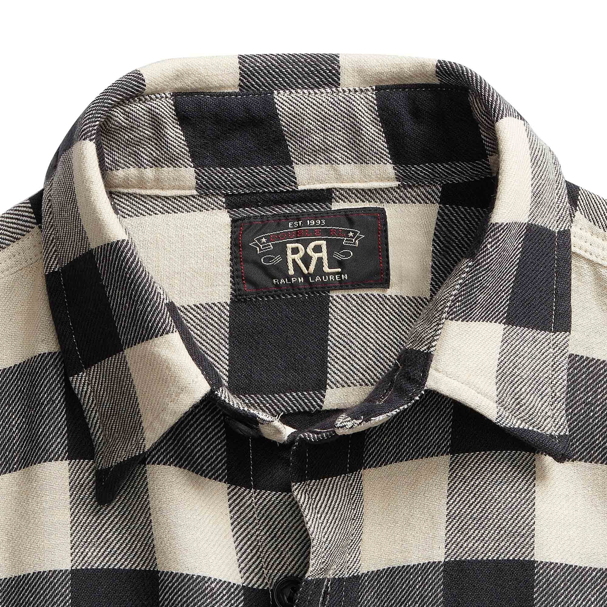 Buffalo Check Twill Workshirt - Black