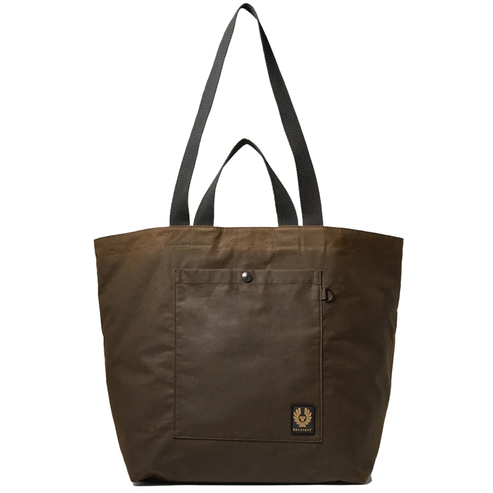 Belstaff Waxed Tote Bag - Burnt Oak