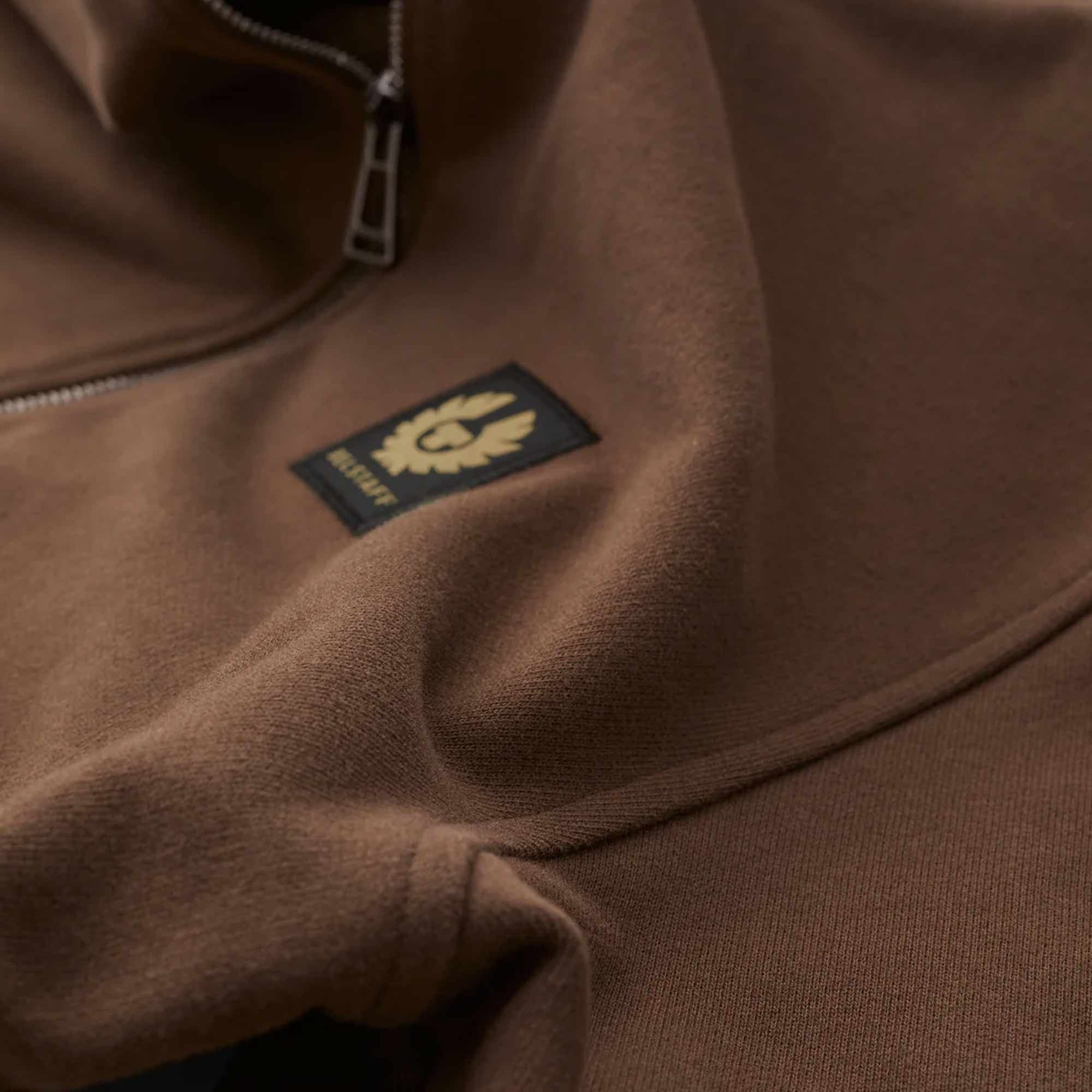 Belstaff Full Zip Sweatshirt - Clay Brown