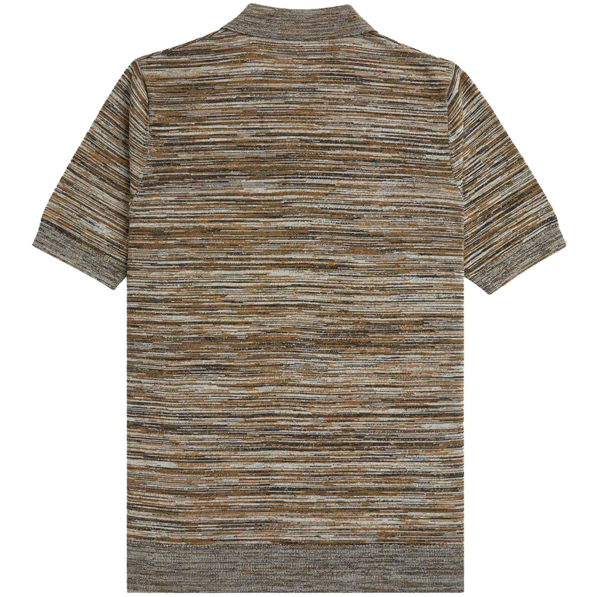 Fred Perry Knitted Polo Shirt - Shaded Stone