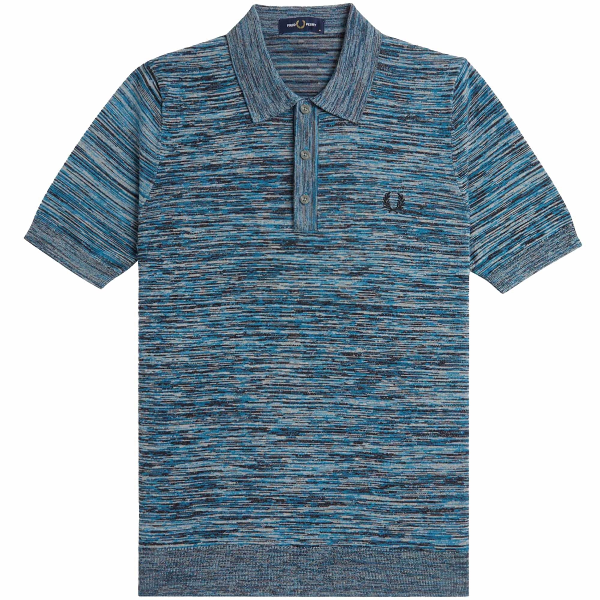 Fred Perry Knitted Polo Shirt - Limestone