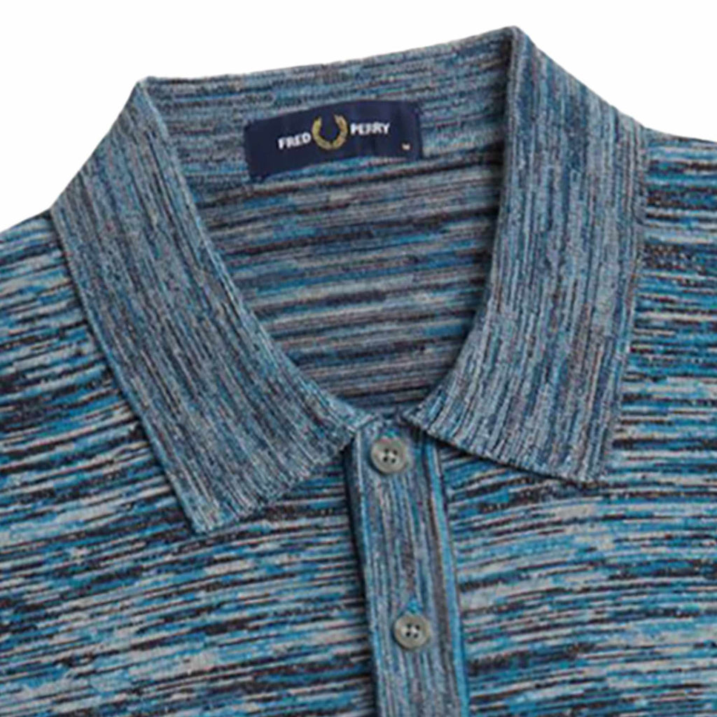 Fred Perry Knitted Polo Shirt - Limestone