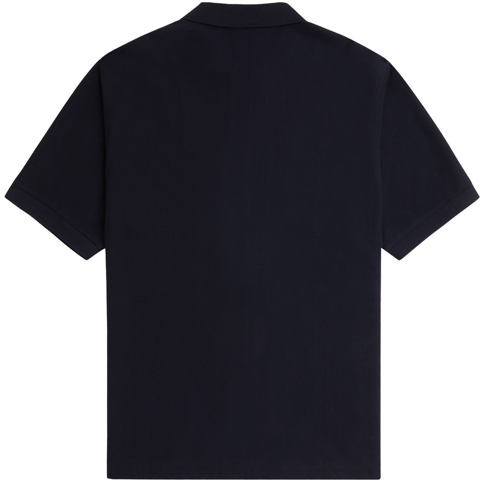 Fred Perry Zip Through Polo Shirt - Navy
