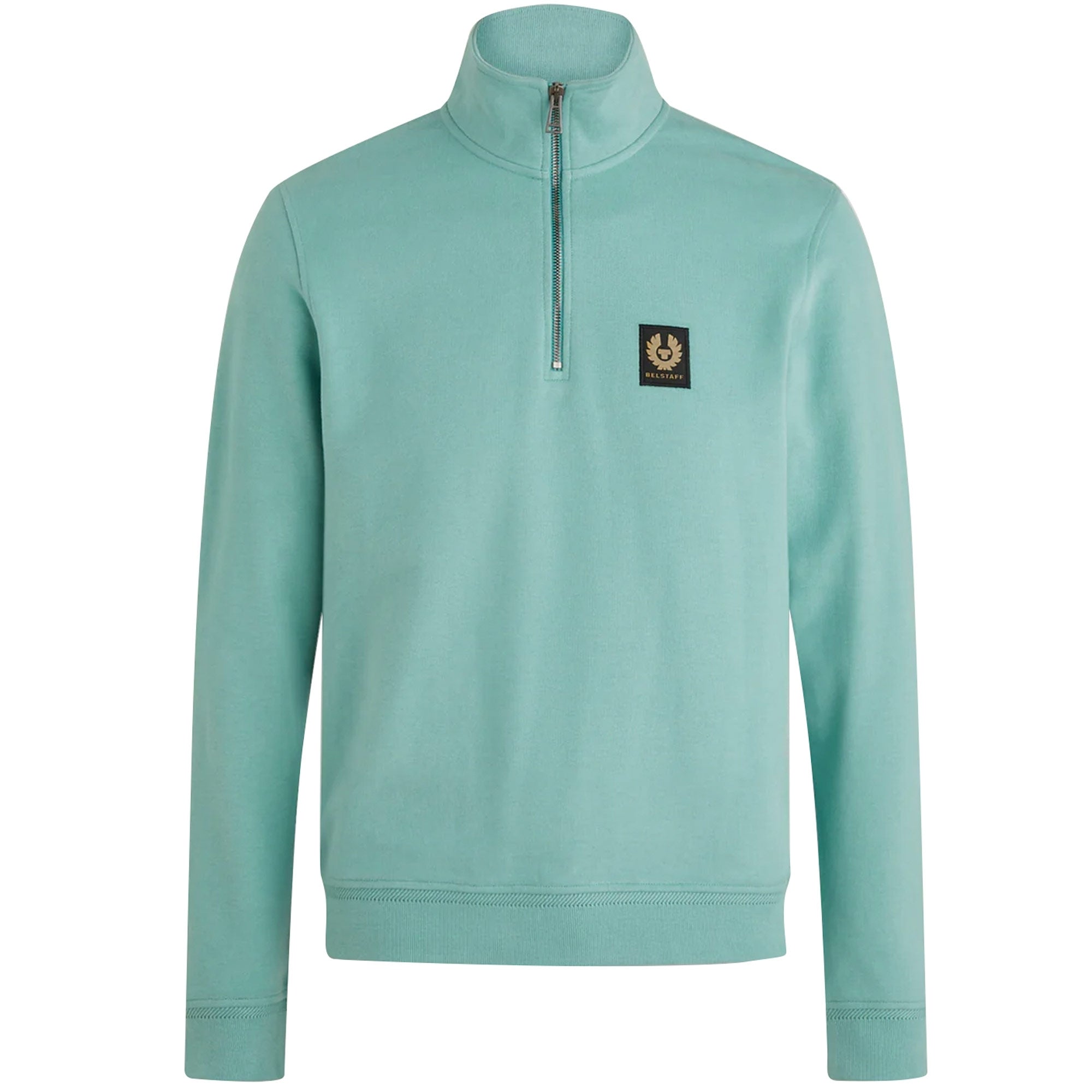 Belstaff Quarter Zip Sweatshirt - Oil Blue