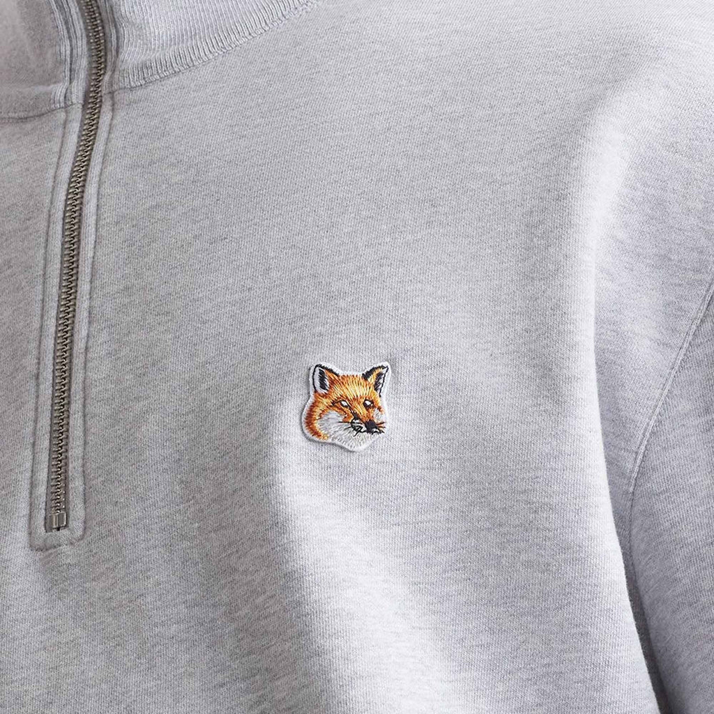 1/2 Zip Sweatshirt - Light Grey