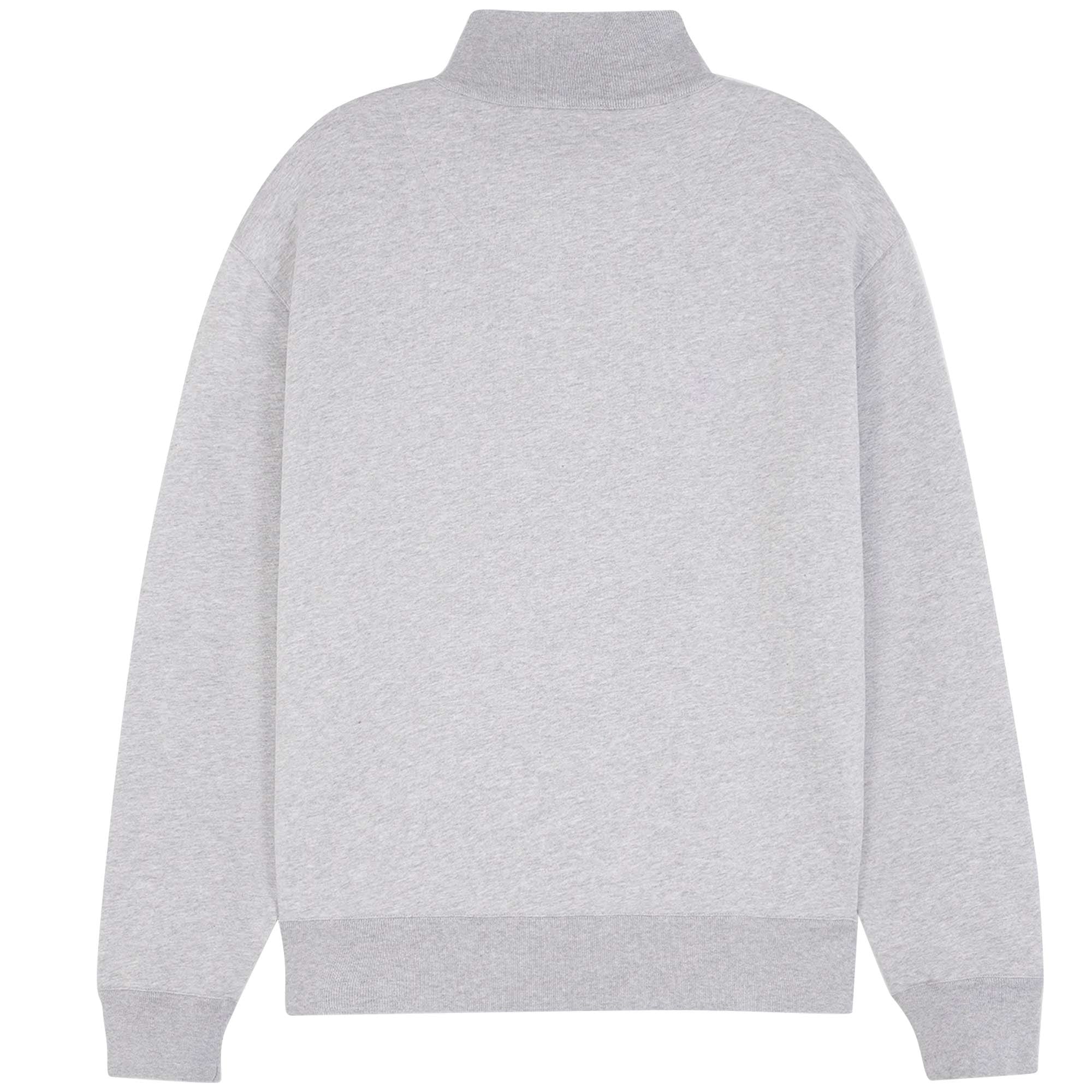 1/2 Zip Sweatshirt - Light Grey