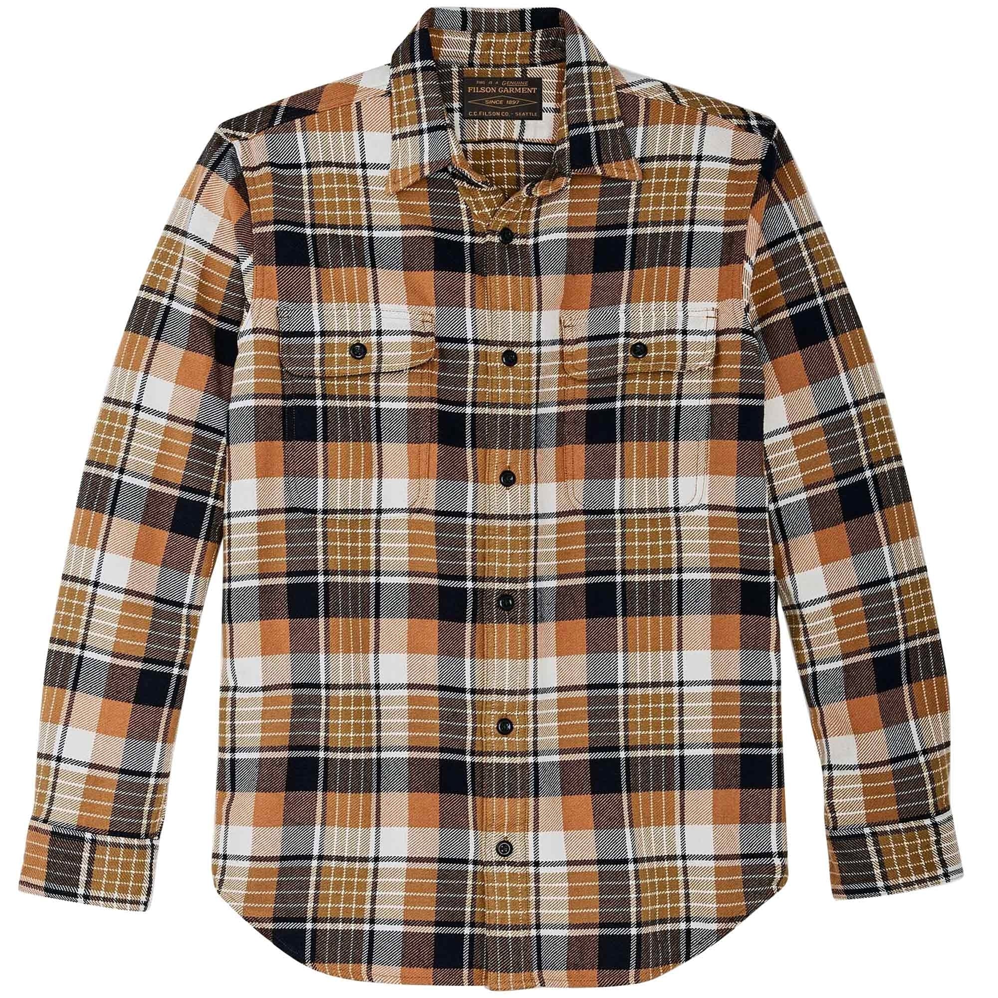 Filson Vintage Flannel Work Shirt - Brown
