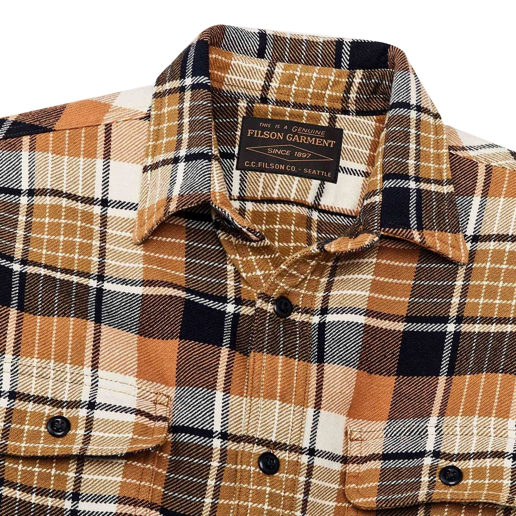 Filson Vintage Flannel Work Shirt - Brown