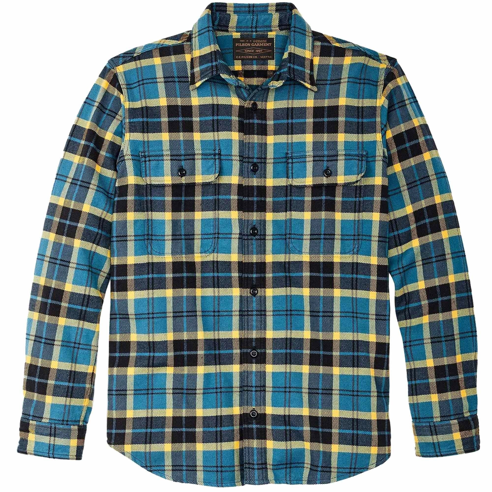 Filson Vintage Flannel Work Shirt - Blue Ash