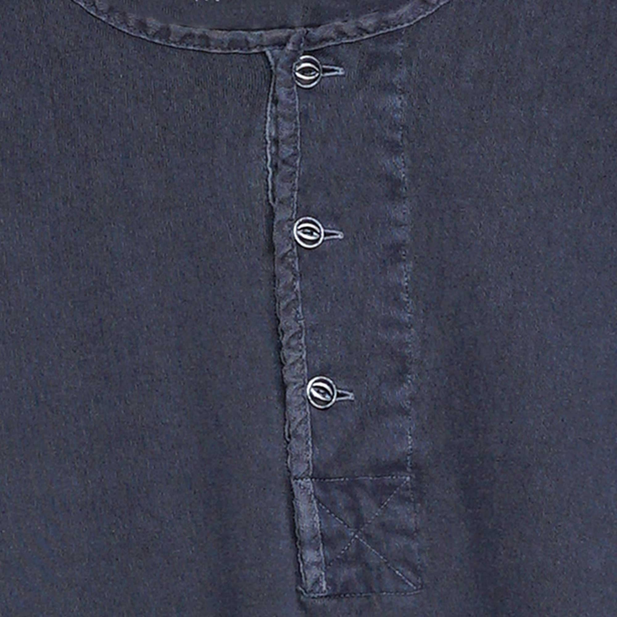 Nigel Cabourn 50s Henley T-Shirt - Blue