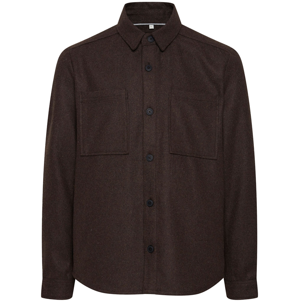 Solid Clothing Tam Overshirt - Coffee Bean