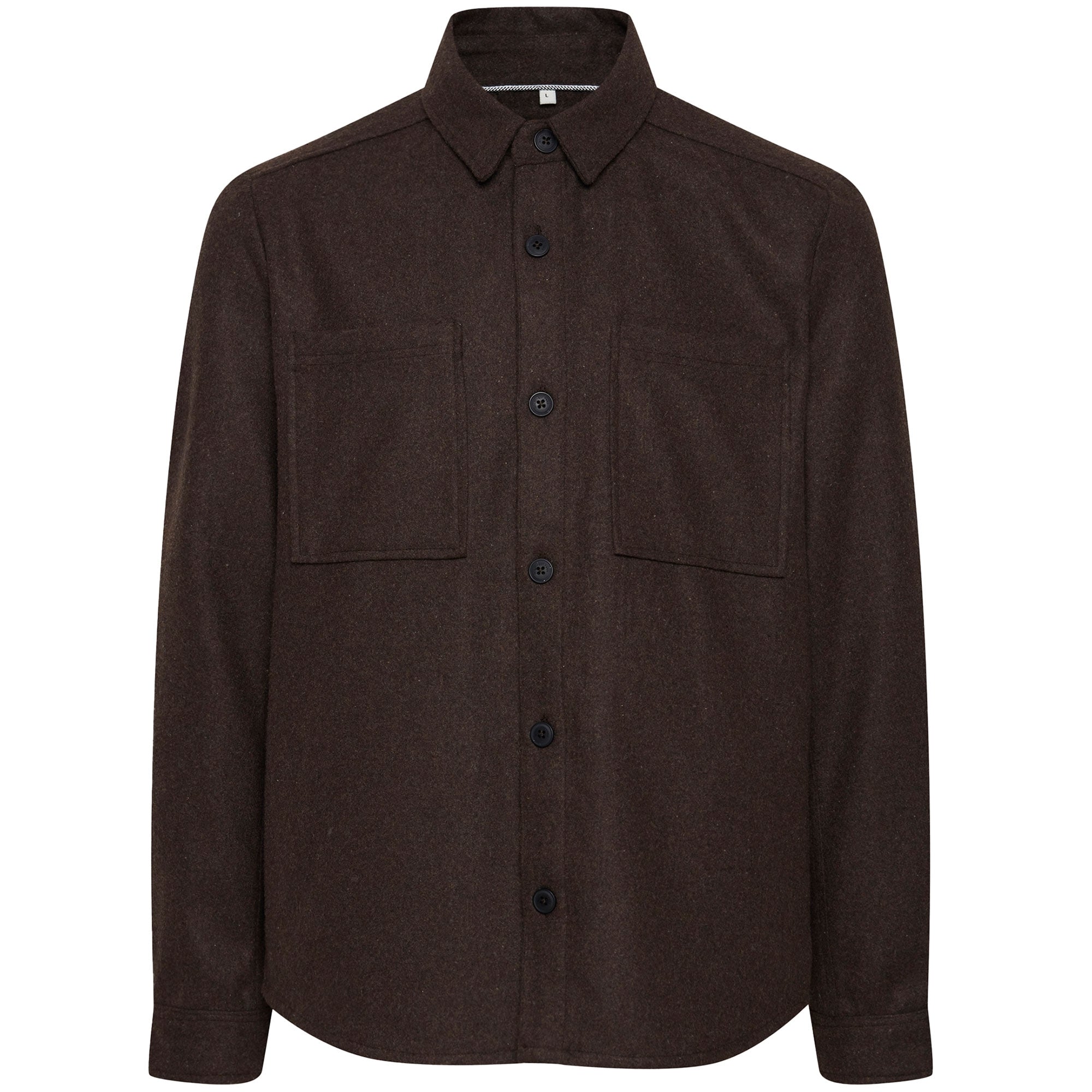 Solid Clothing Tam Overshirt - Coffee Bean