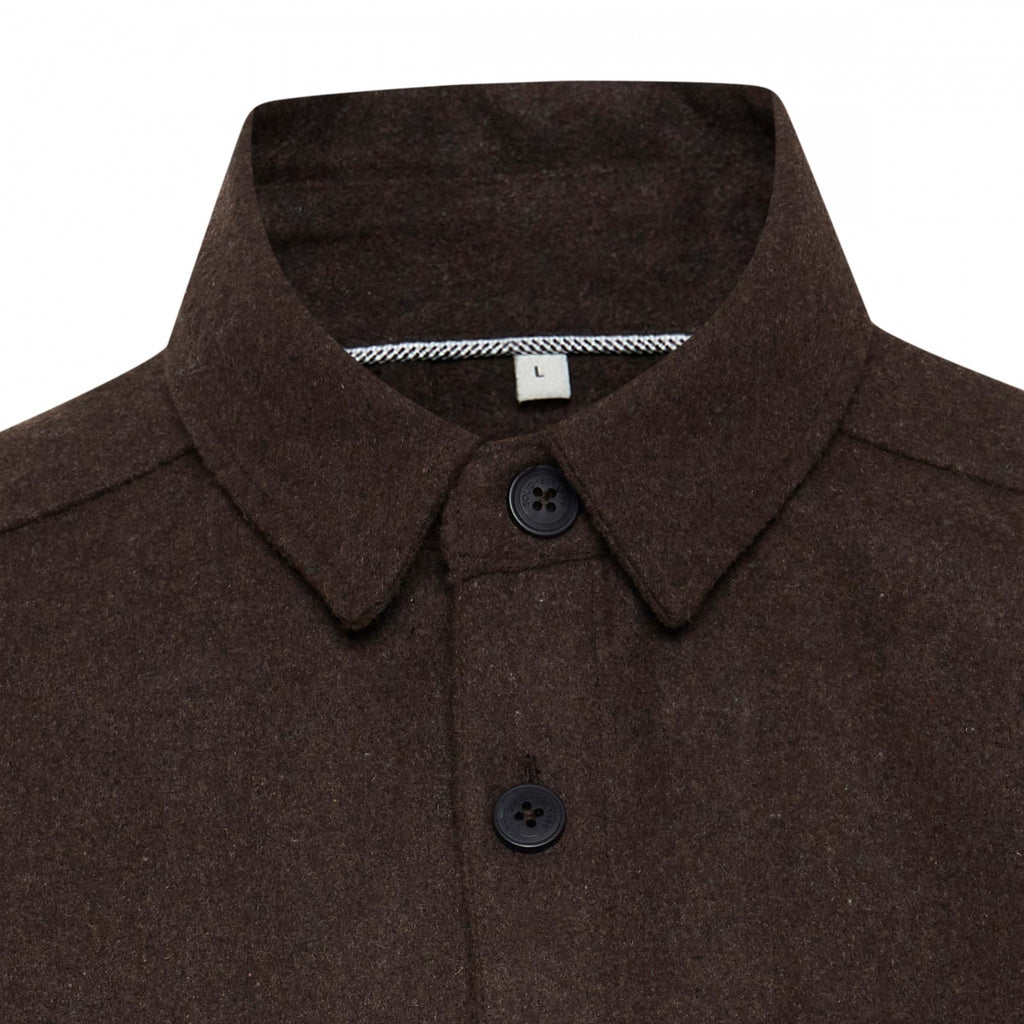 Solid Clothing Tam Overshirt - Coffee Bean