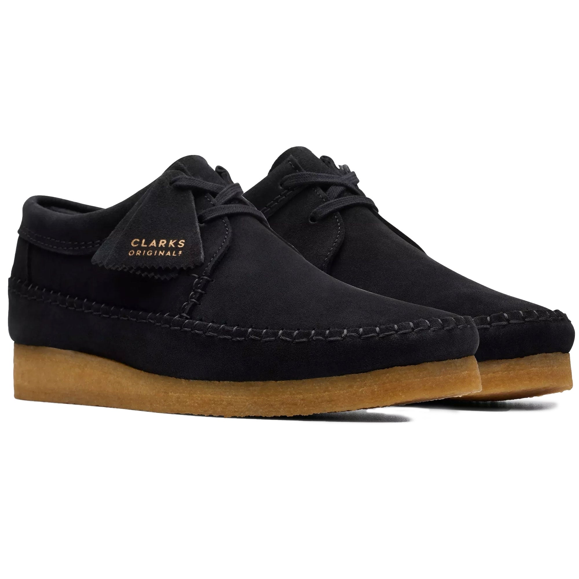 Clarks Originals Weaver - Black Suede – Stuarts London