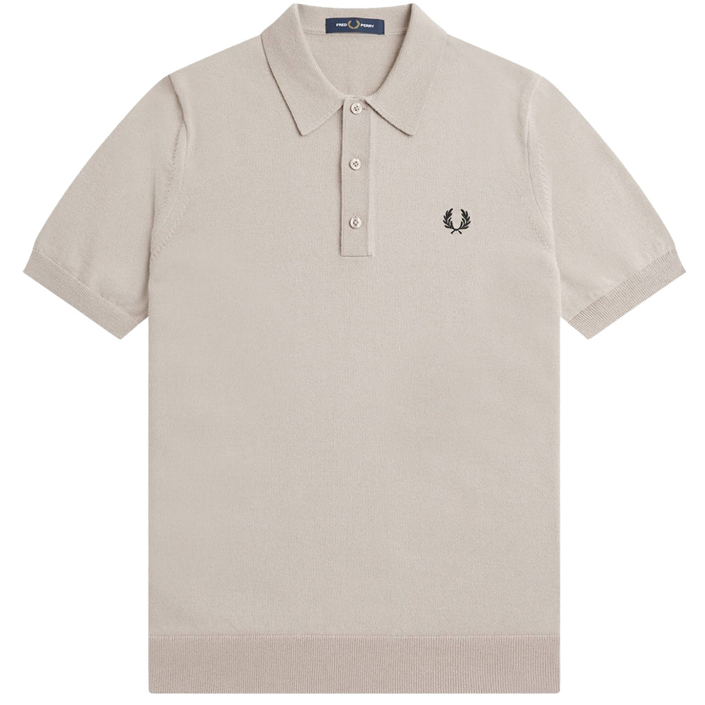 Fred Perry K7623 Classic Knitted Shirt - Porridge