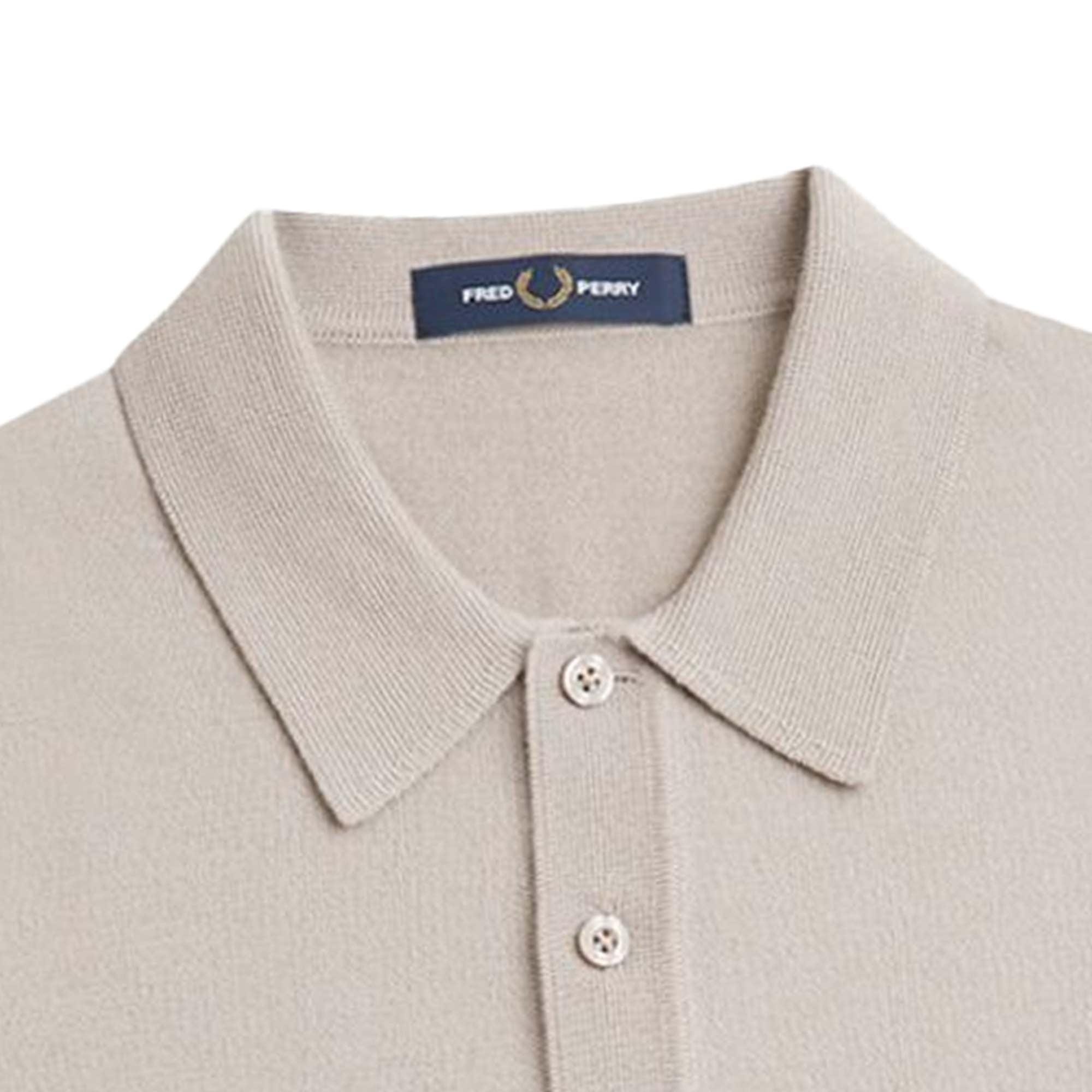 Fred Perry K7623 Classic Knitted Shirt - Porridge