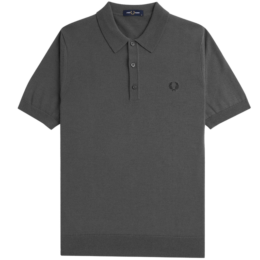 Fred Perry K7623 Classic Knitted Shirt - Grey