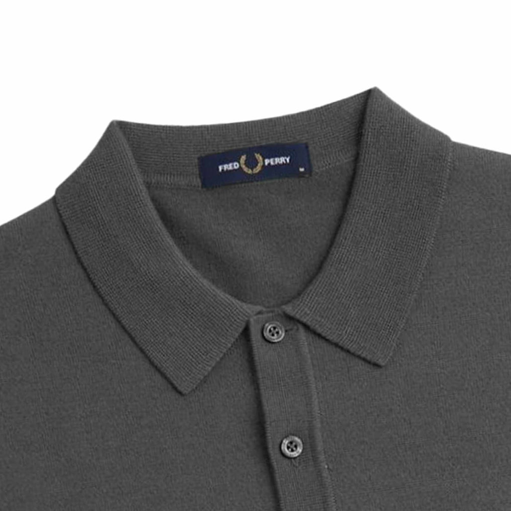 Fred Perry K7623 Classic Knitted Shirt - Grey