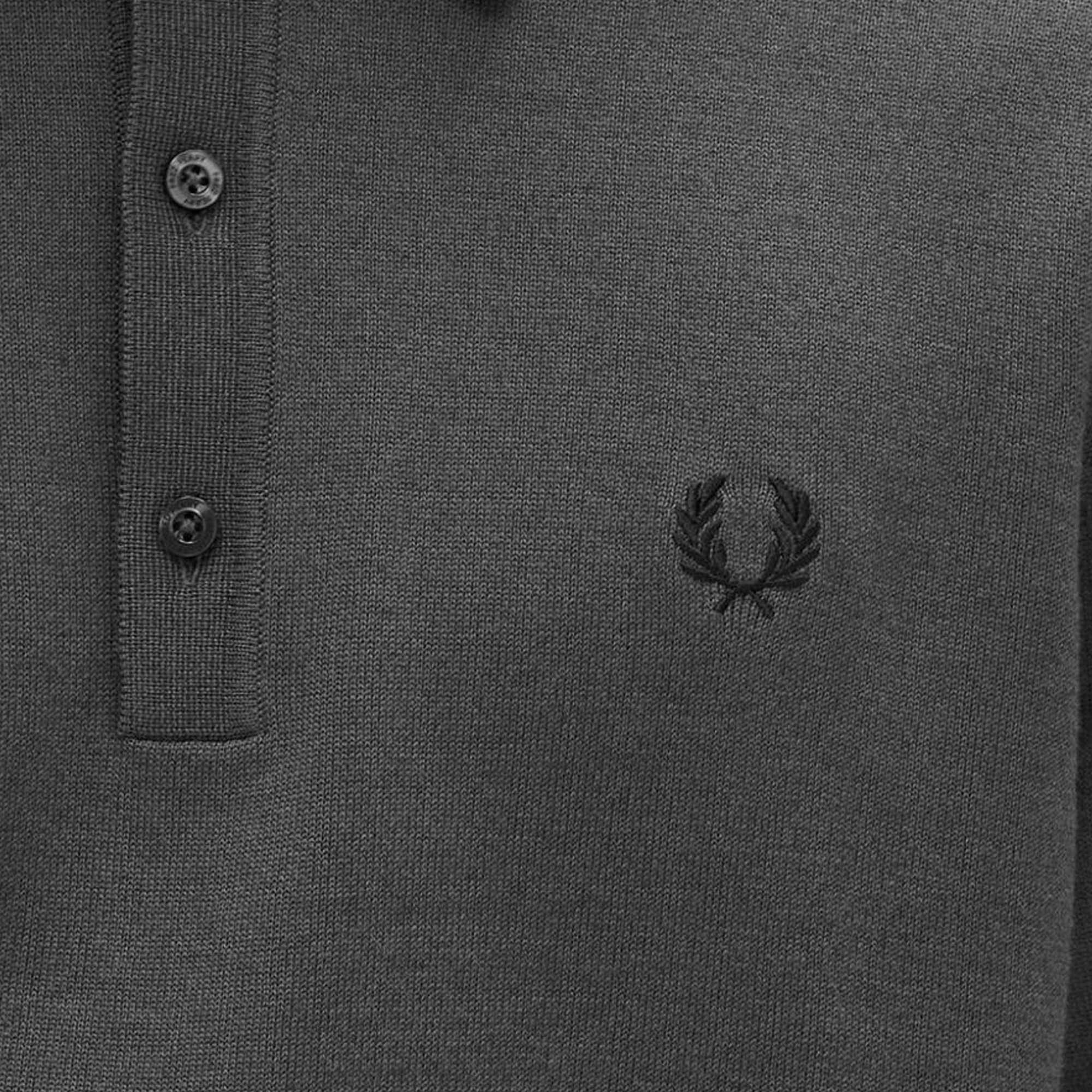 Fred Perry K7623 Classic Knitted Shirt - Grey