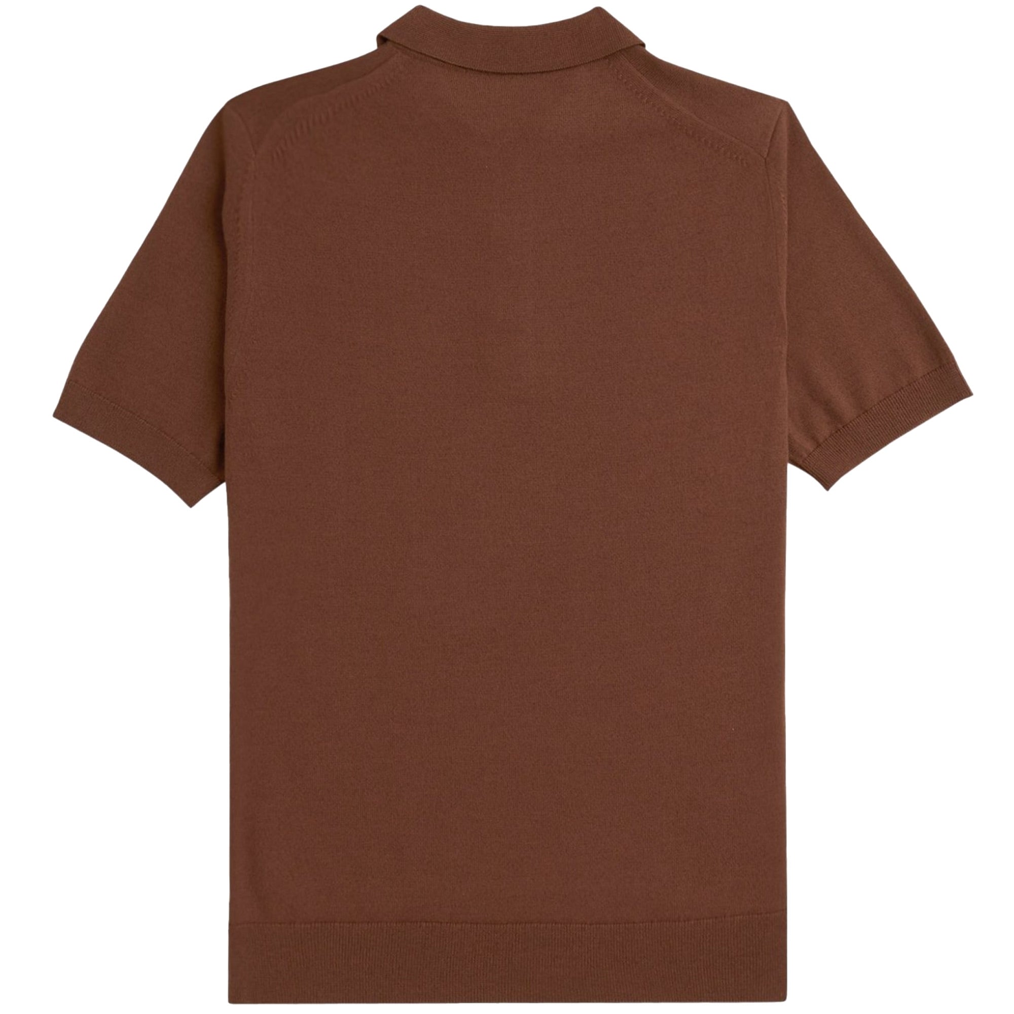 Fred Perry K7623 Classic Knitted Shirt - Whiskey Brown – Stuarts