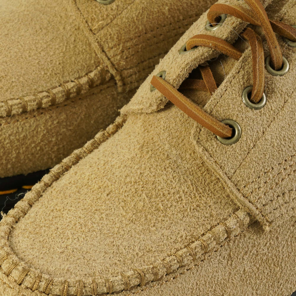 Dr. Martens Lowell 4-Eye Moc Toe Shoe - Tan Suede