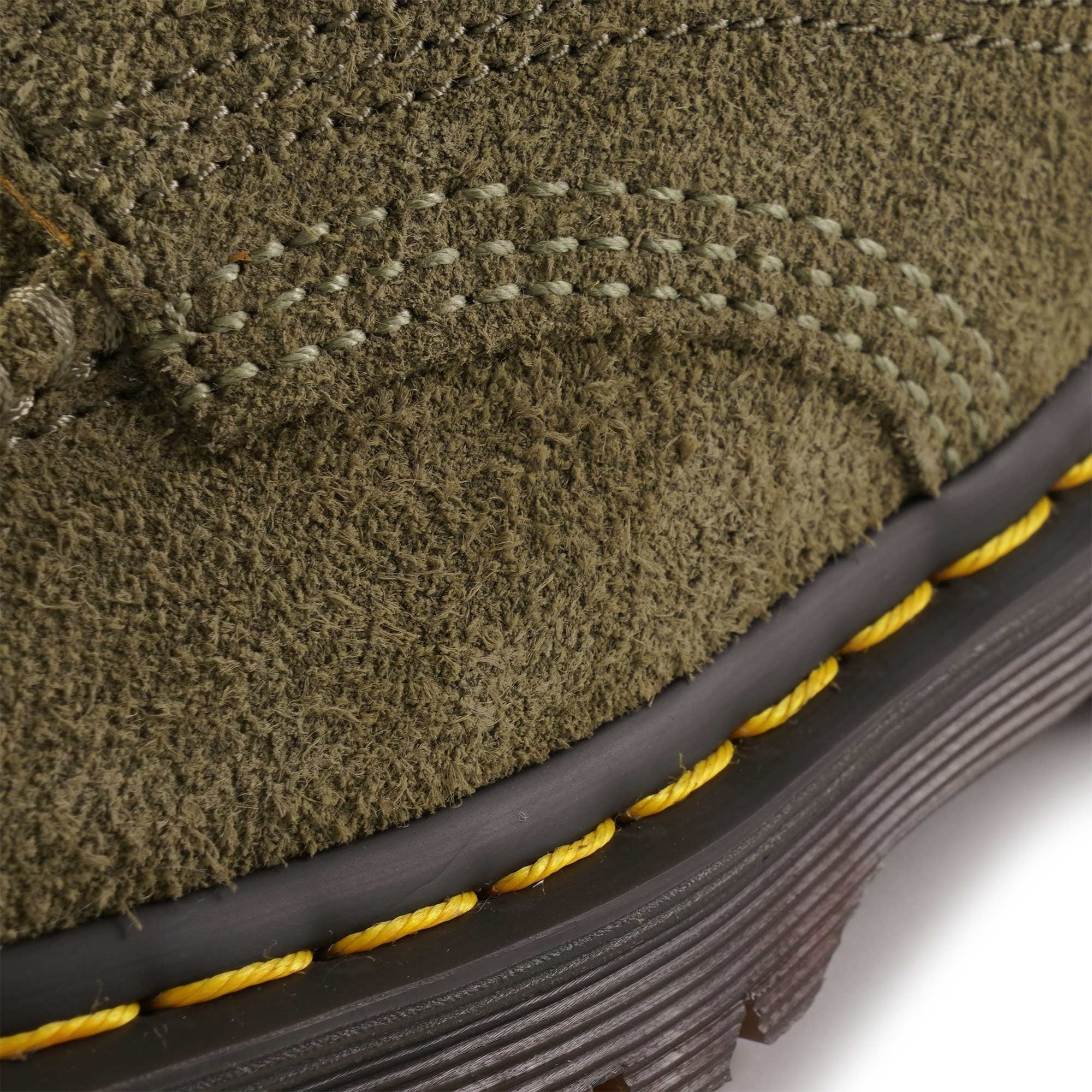 Dr. Martens Lowell 4-Eye Moc Toe Shoe - Olive Suede