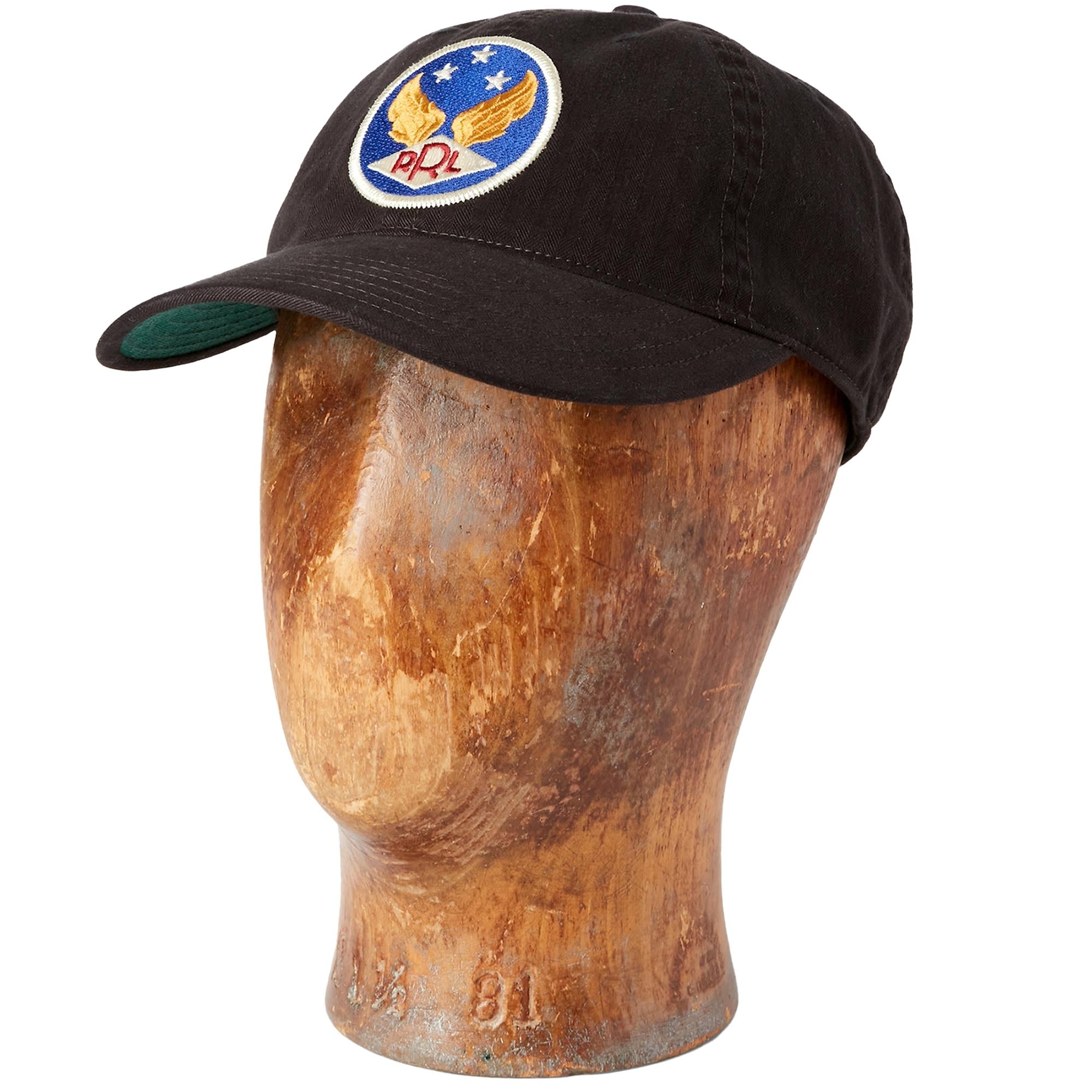 RRL by Ralph Lauren Garment-Dyed Twill Cap - Black - 394773