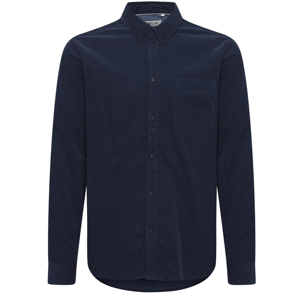 Solid Clothing Juan Corduroy Shirt - Insignia Blue