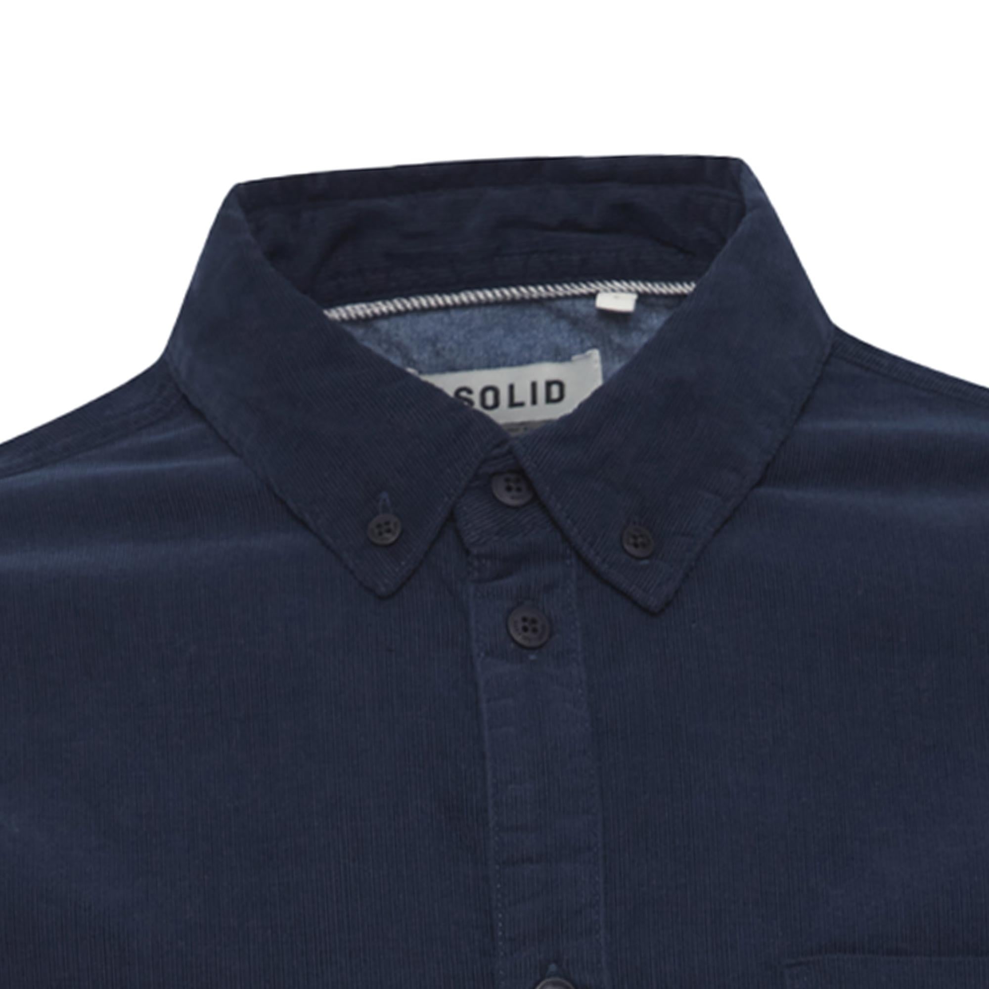 Solid Clothing Juan Corduroy Shirt - Insignia Blue