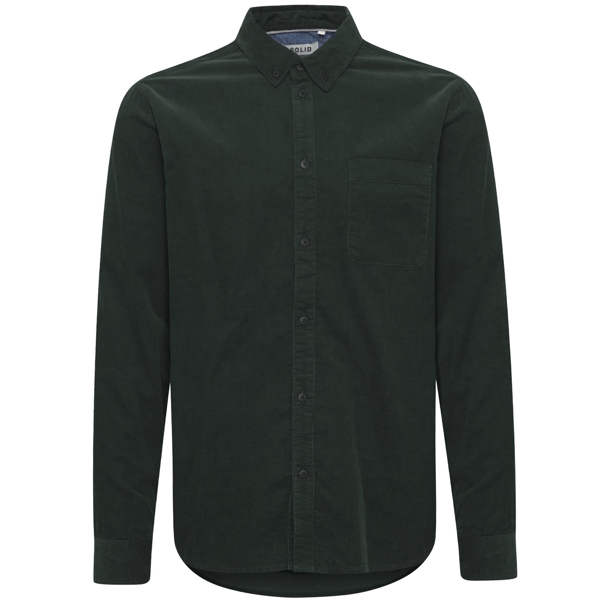 Juan Corduroy Shirt - Deep Forest Green