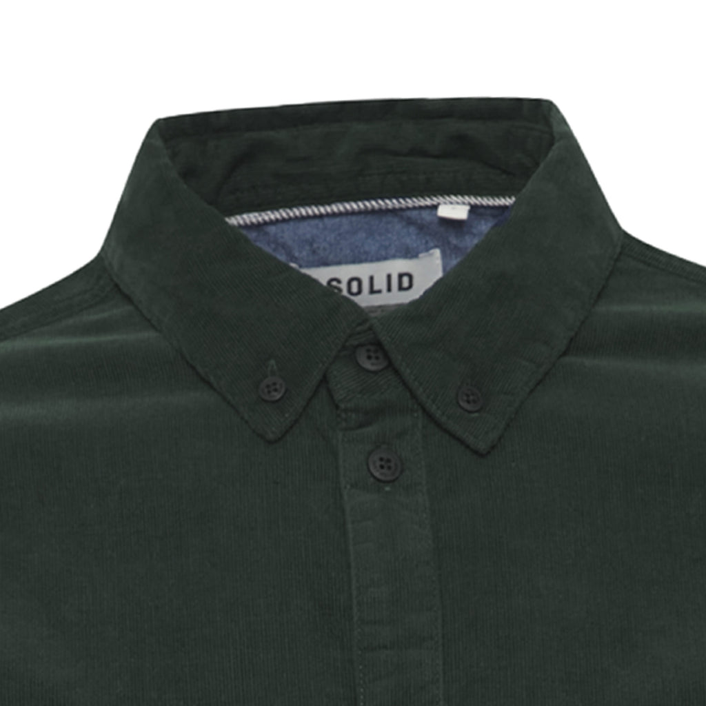 Juan Corduroy Shirt - Deep Forest Green