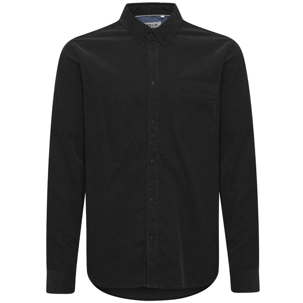Solid Clothing Juan Corduroy Shirt - Black