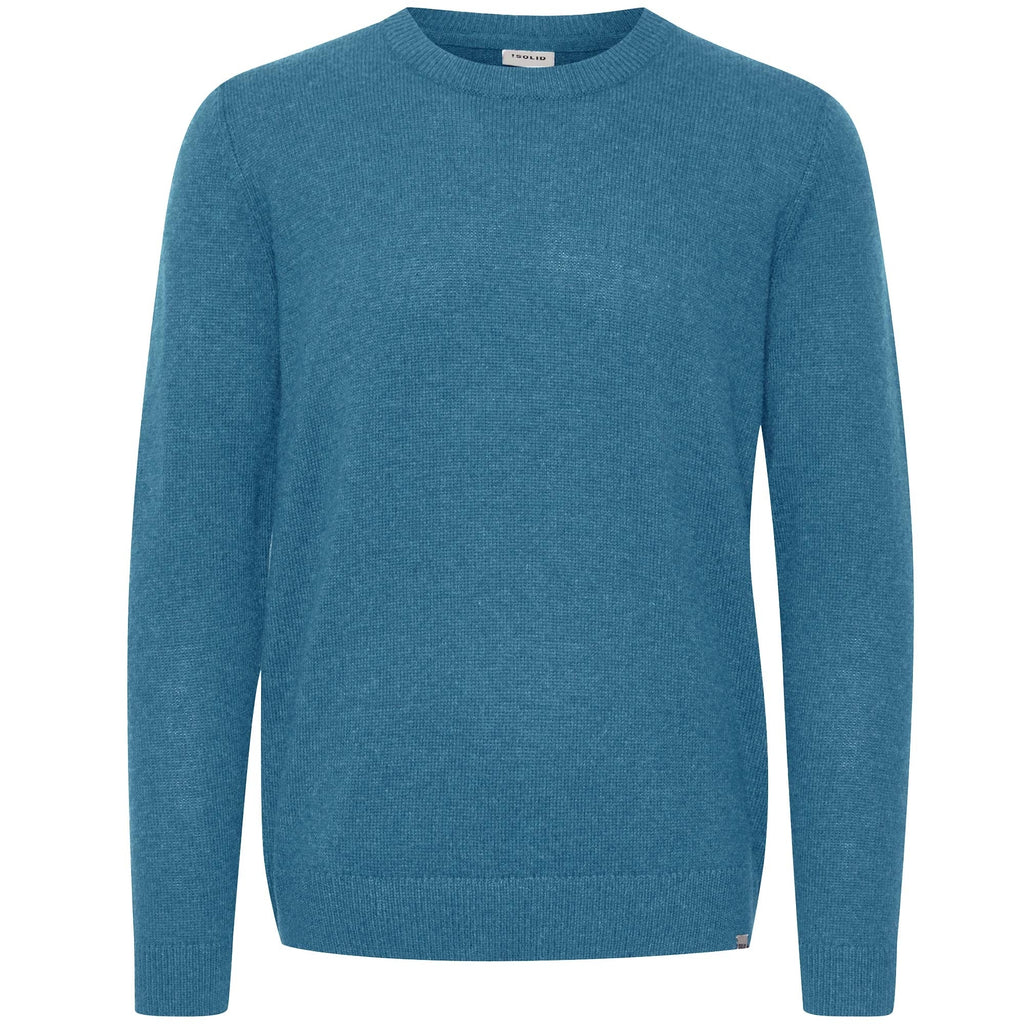 Solid Clothing Dyllon Pullover Jumper - Faded Denim