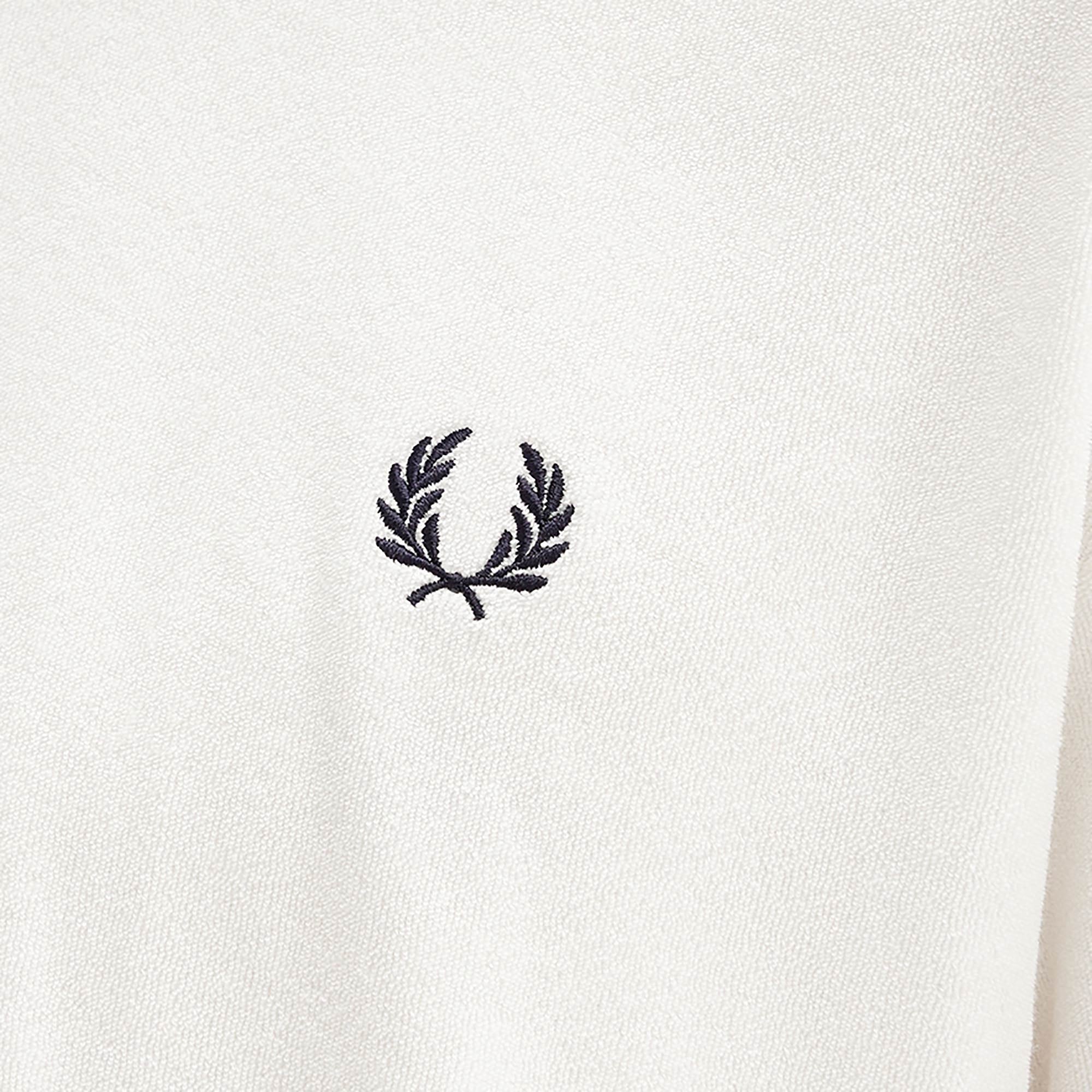 Fred Perry Relaxed Towelling T-Shirt - Snow White