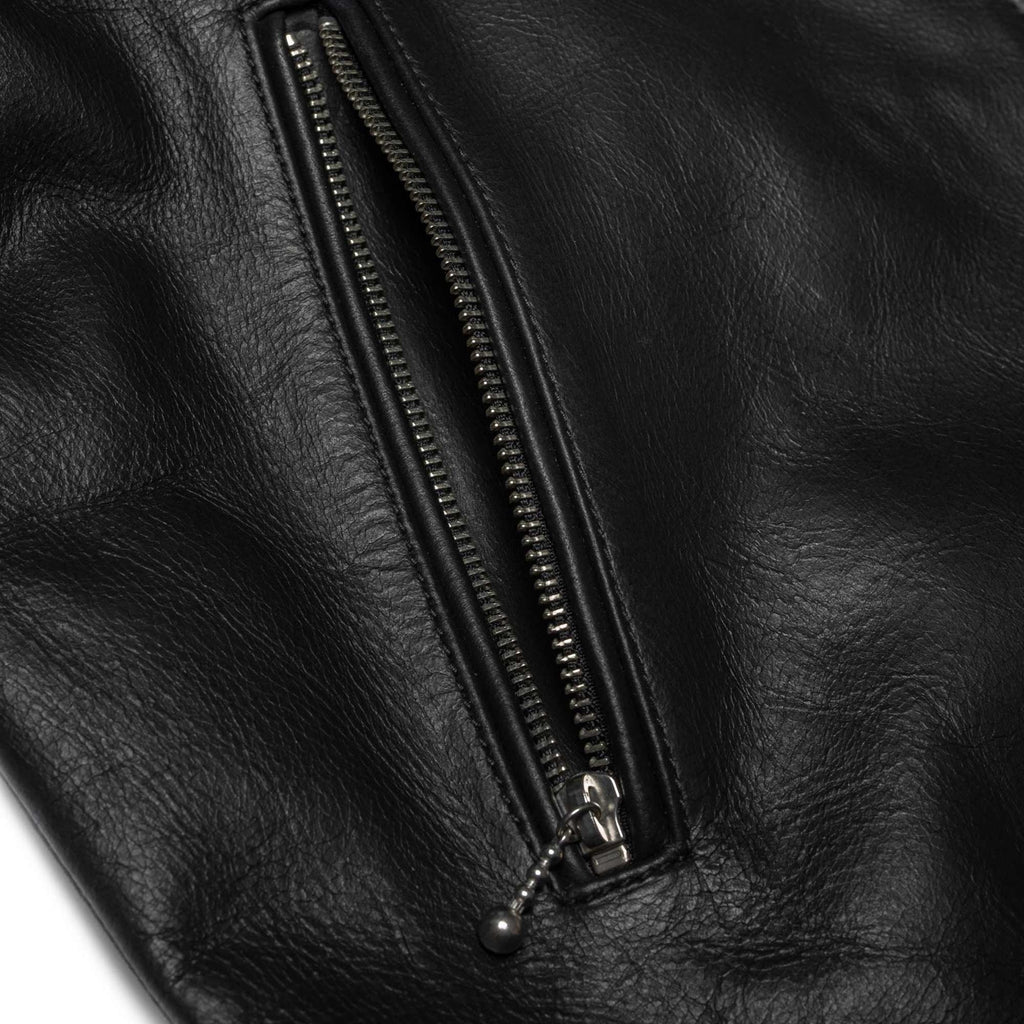 Eddy Rider Leather Jacket - Black