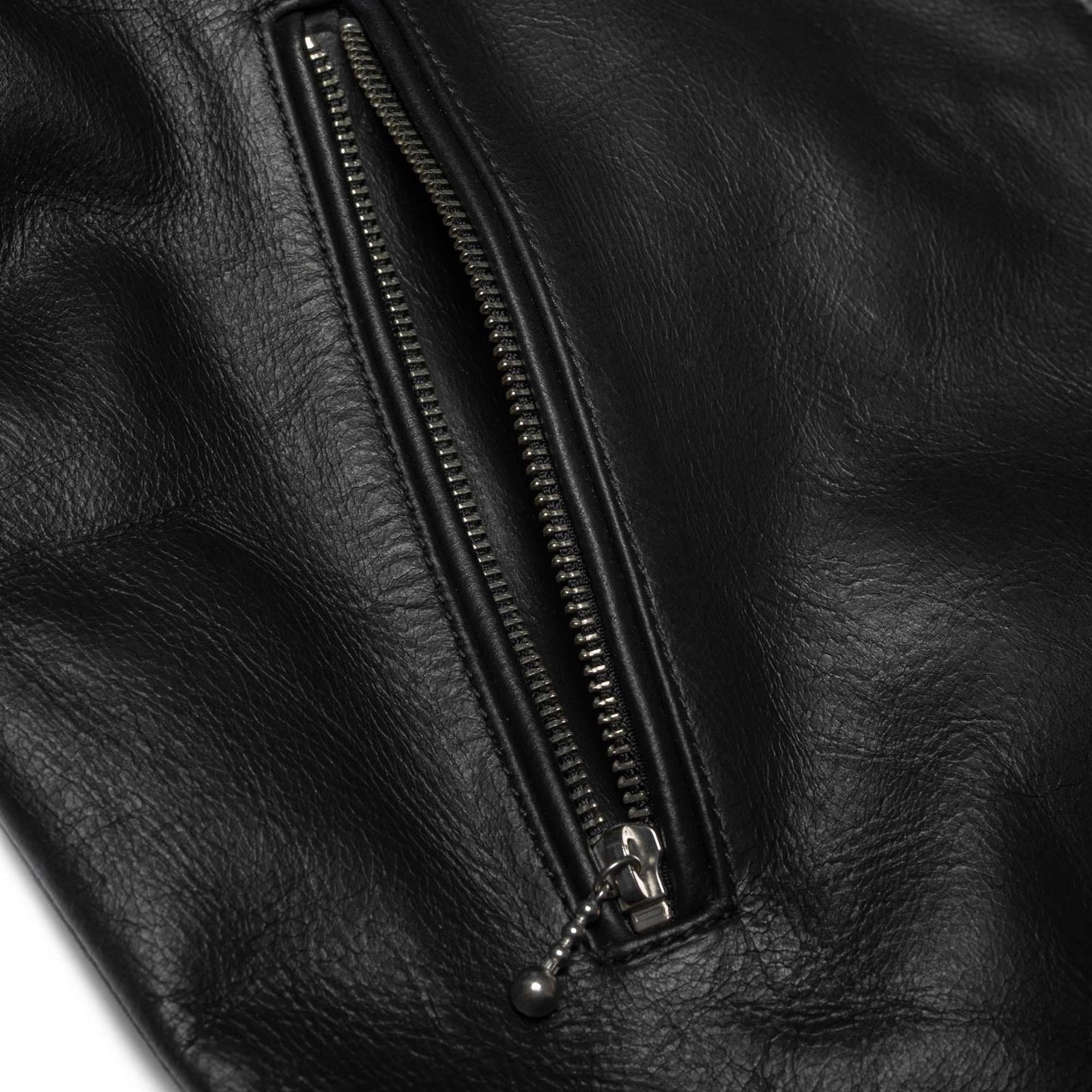 Eddy Rider Leather Jacket - Black