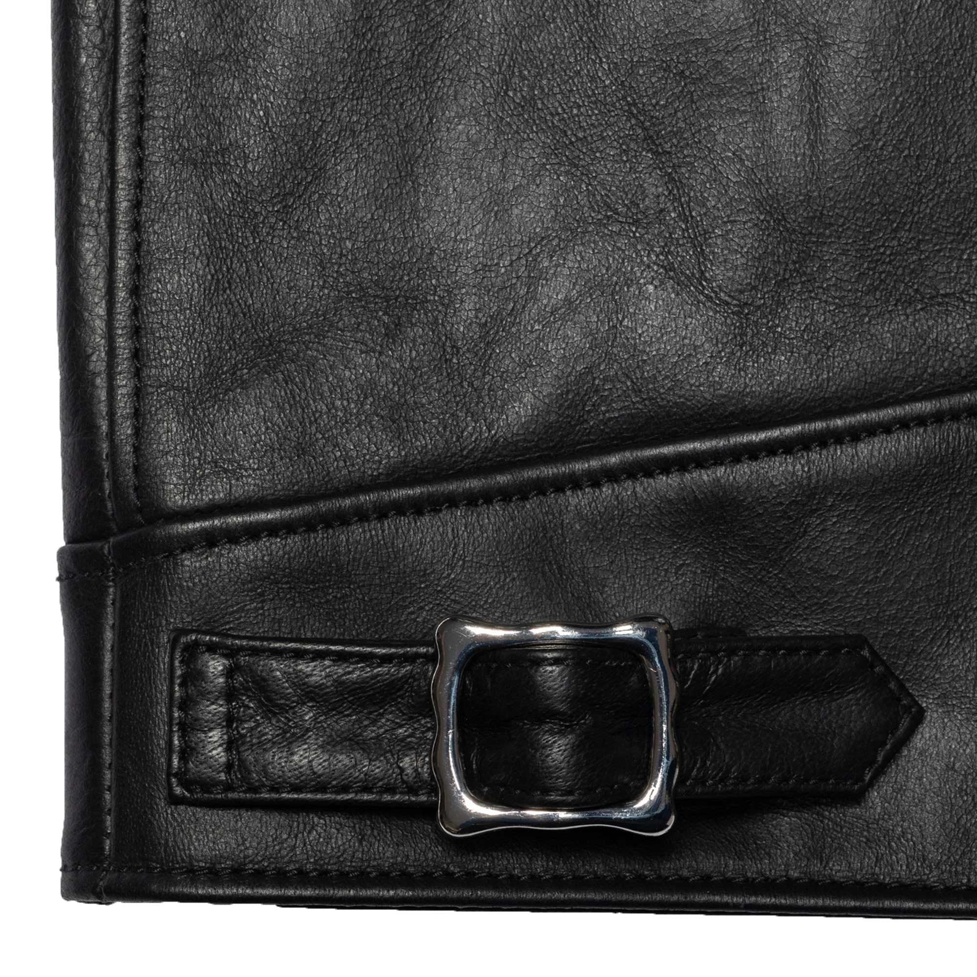 Eddy Rider Leather Jacket - Black