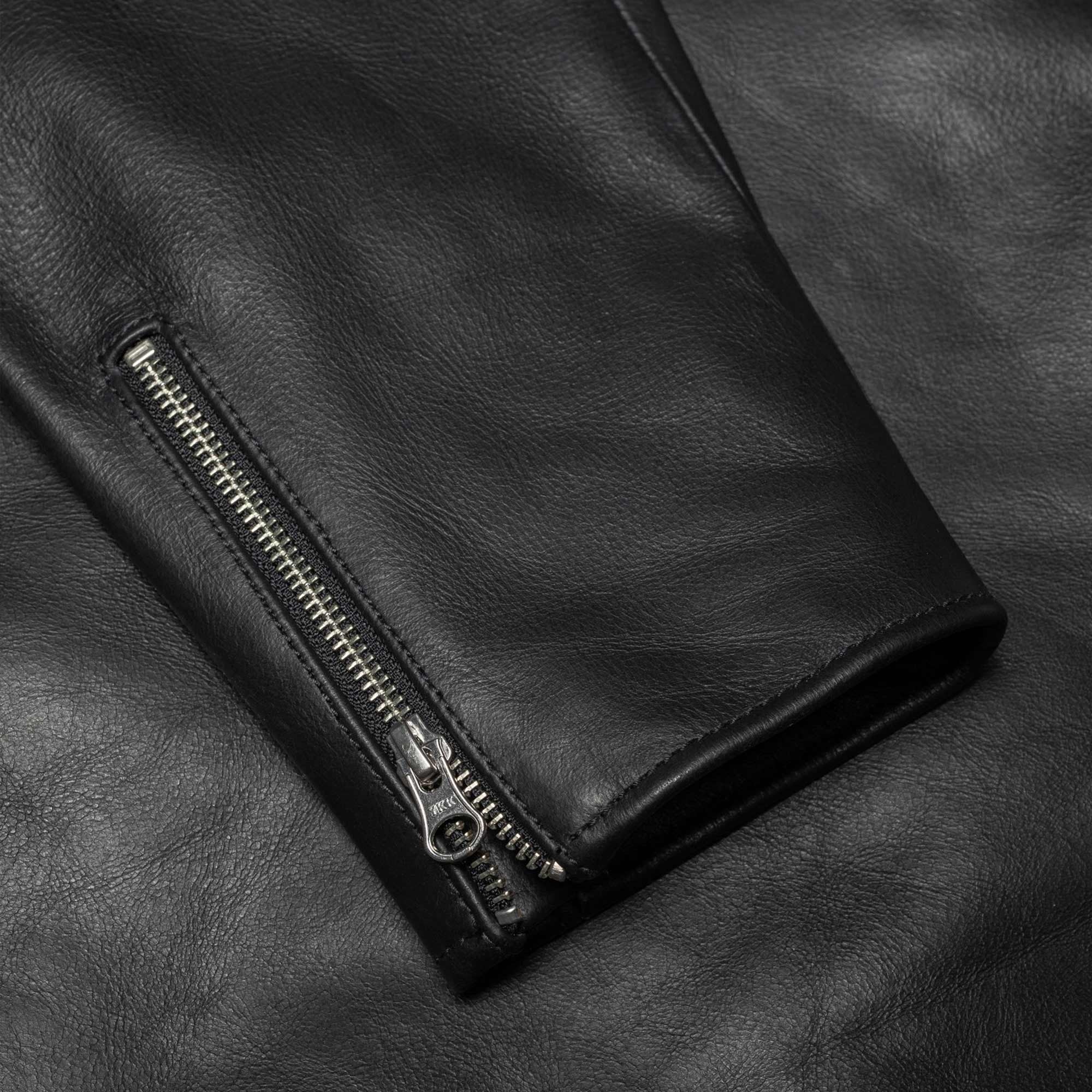 Eddy Rider Leather Jacket - Black