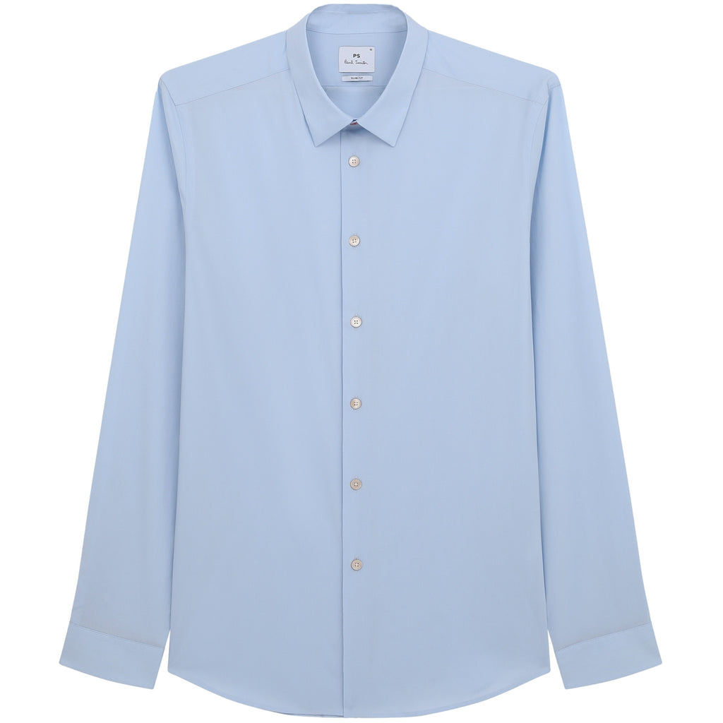 Paul Smith Long Sleeve Slim Shirt - Blue
