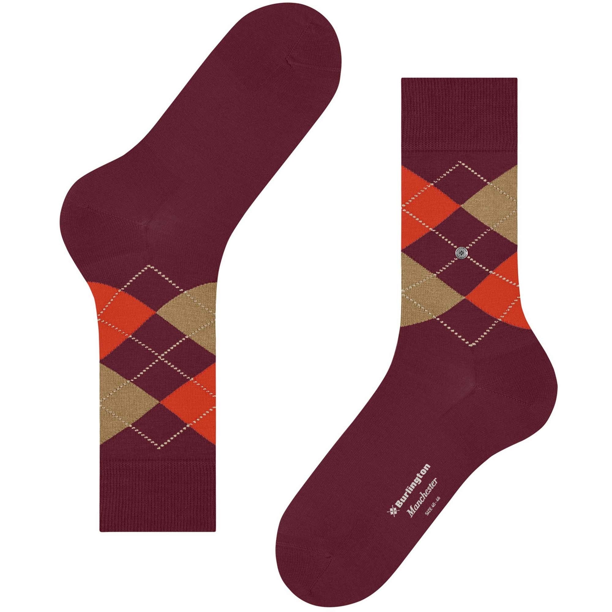 Burlington Socks Manchester Socks - Red