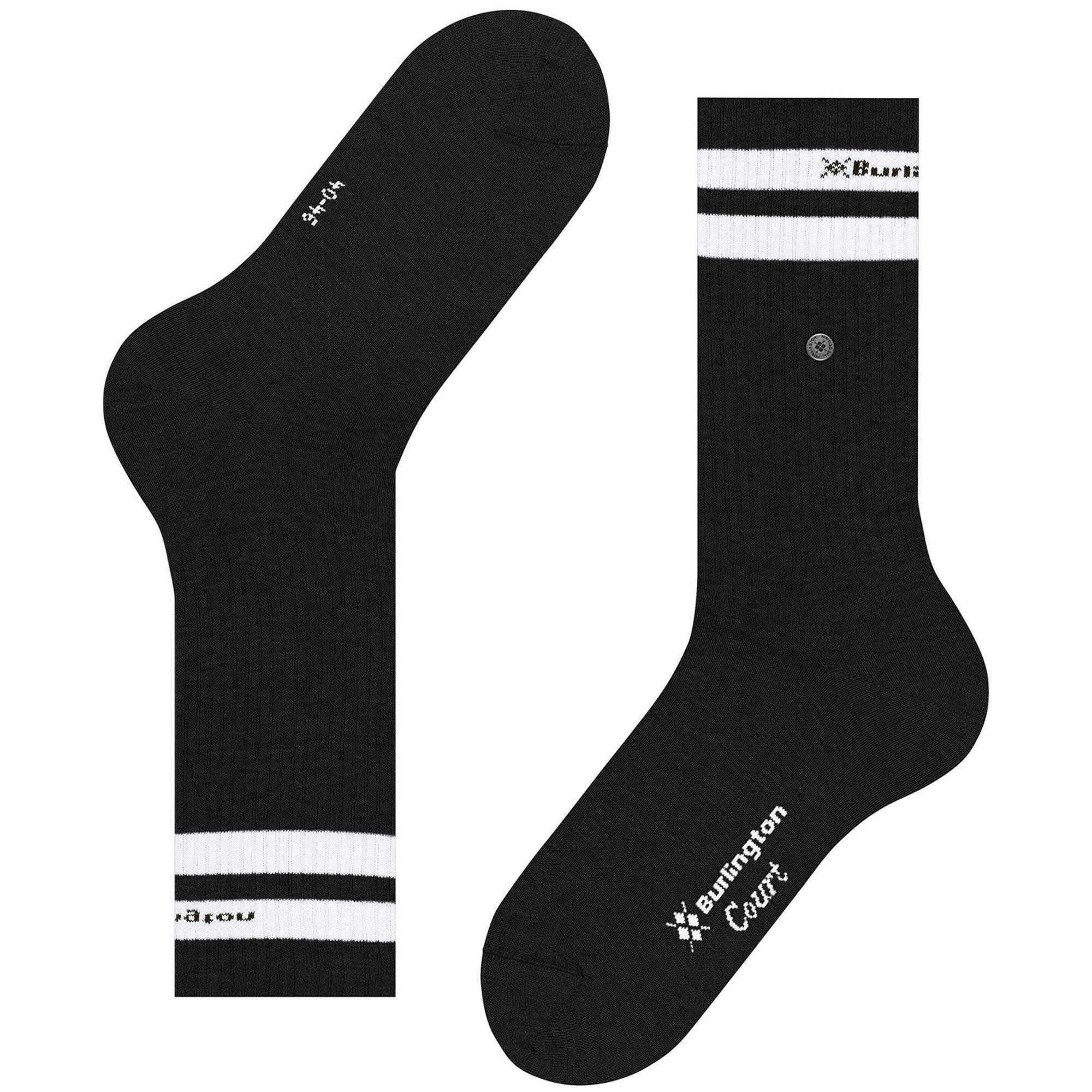 Burlington Socks Court Socks - Black